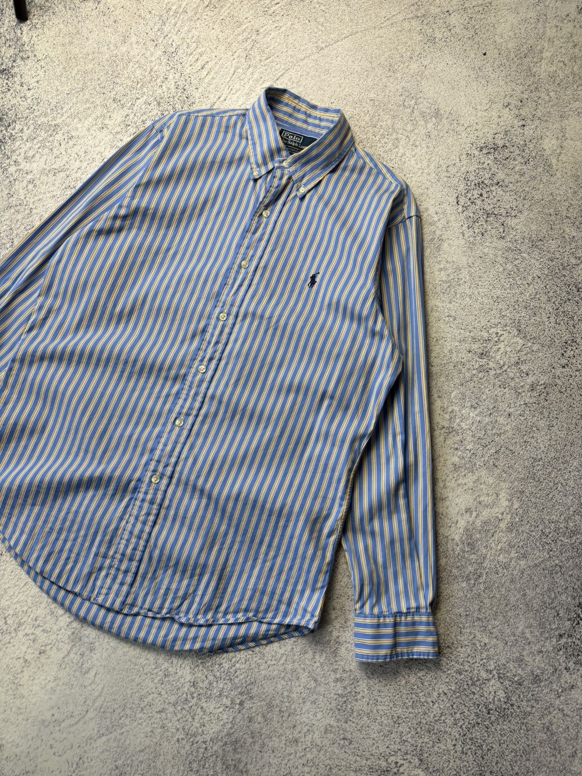 Polo Ralph Lauren Vintage RALPH LAUREN Striped long Sleeved Shirt Rare Size US M / EU 48-50 / 2 - 4 Thumbnail