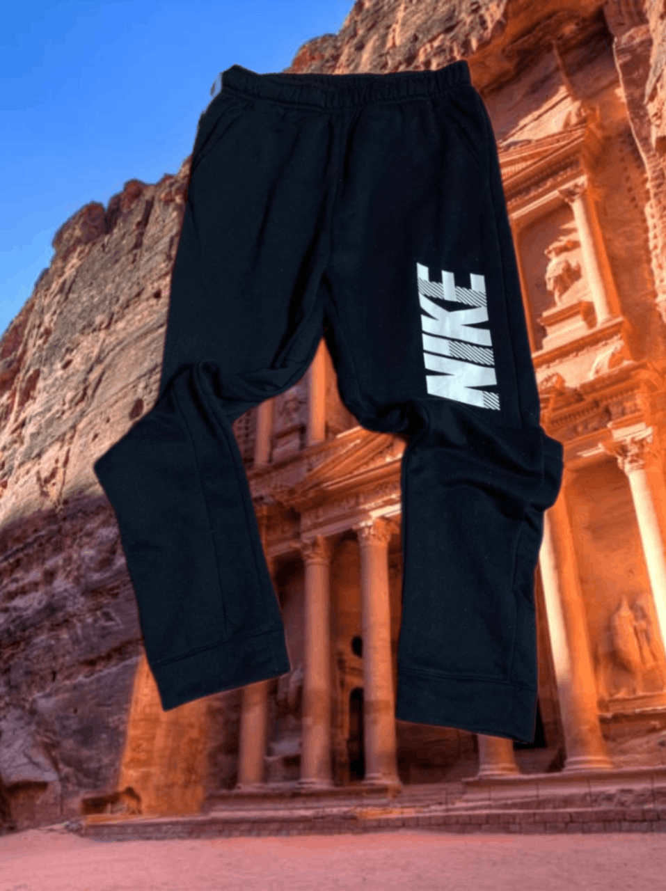 Nike × Vintage Vintage nike track pants Logo liter 90s cuffed Dri-Fit Size US 34 / EU 50 - 1 Thumbnail