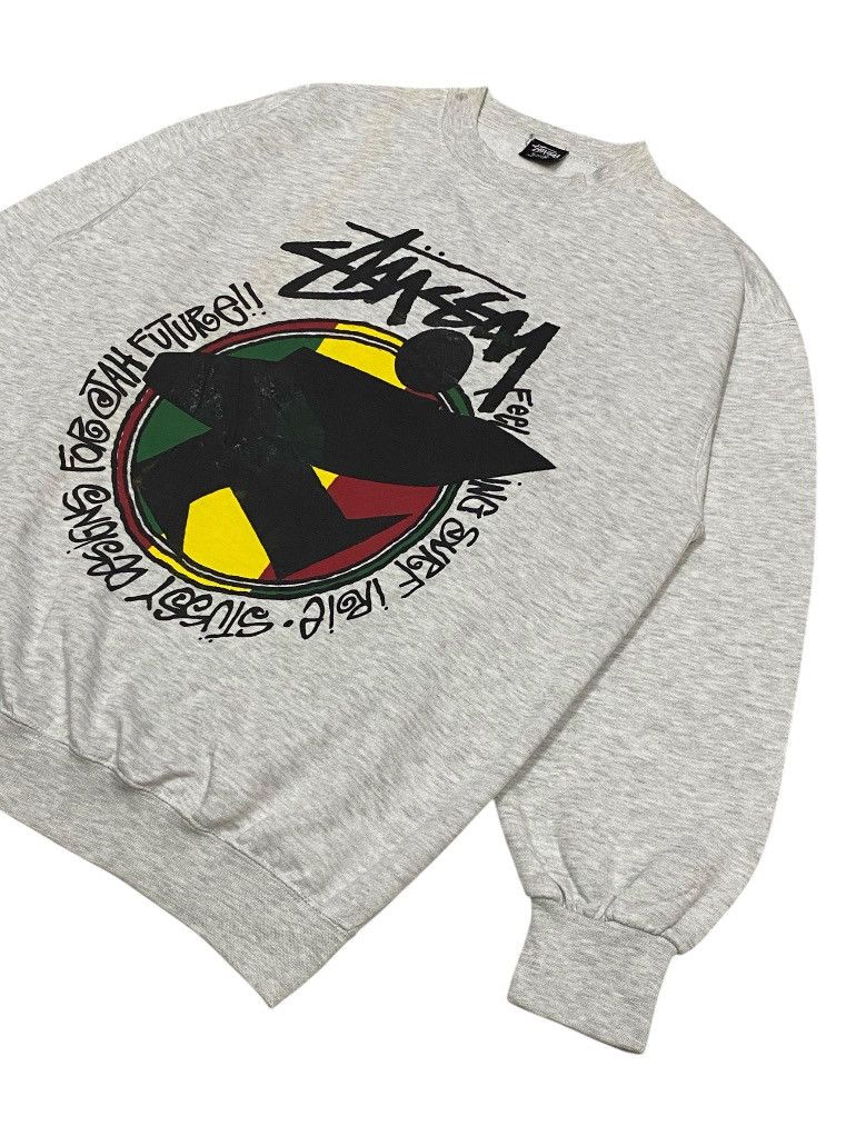 Stussy × Vintage Vintage Stussy Rasta Sweatshirt Size US M / EU 48-50 / 2 - 20 Thumbnail