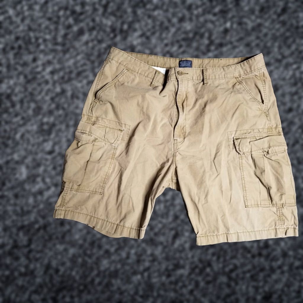 Levi's Levi's Cargo Shorts | Size 42 | Khaki Beige | Distressed Cargo Pockets | Men | Regular Fit | Summer | Cotton Twill | Be... Size US 42 / EU 58 - 1 Thumbnail