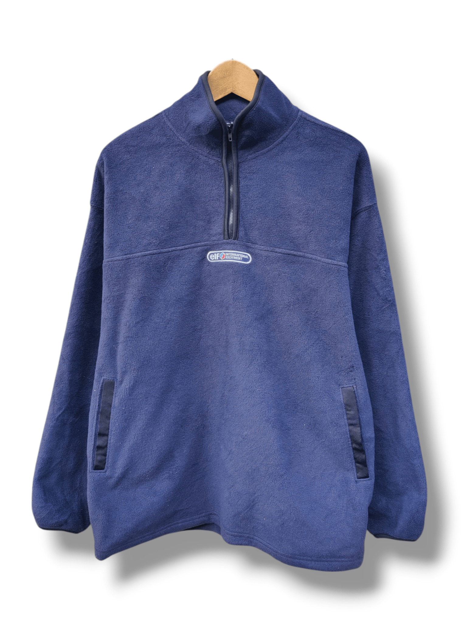 Vintage Vintage Elf International Quarter-Zip Fleece Jacket Size US L / EU 52-54 / 3 - 1 Thumbnail
