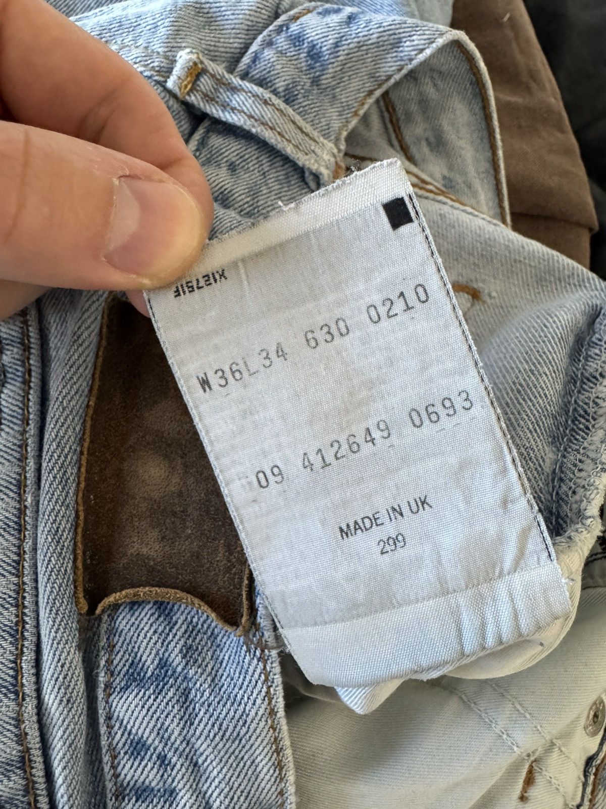 Levi's 1993 Vintage 90s Levis Orange Tab 630 Denim Blue Casual Rare Size US 36 / EU 52 - 5 Thumbnail