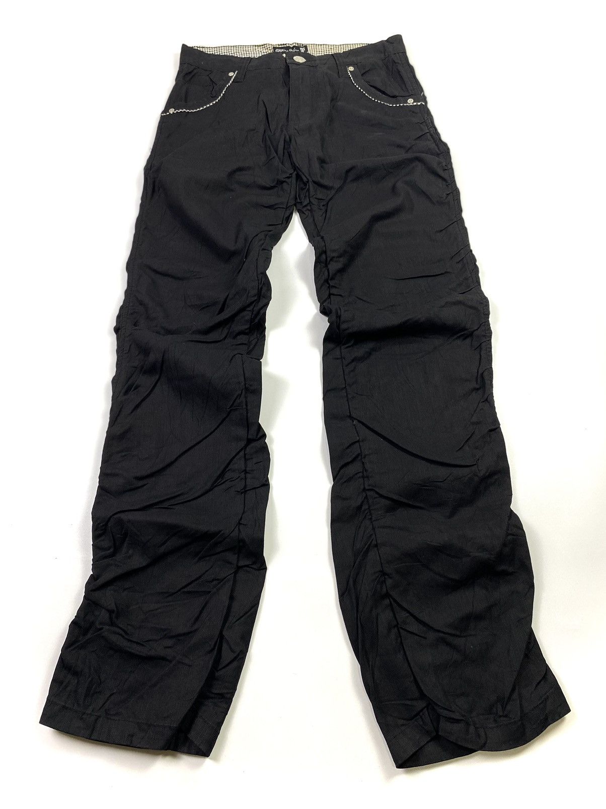 If Six Was Nine × Japanese Brand × Le Grande Bleu (L.G.B.) japanese brand bike star curve black pant Size US 31 - 7 Thumbnail