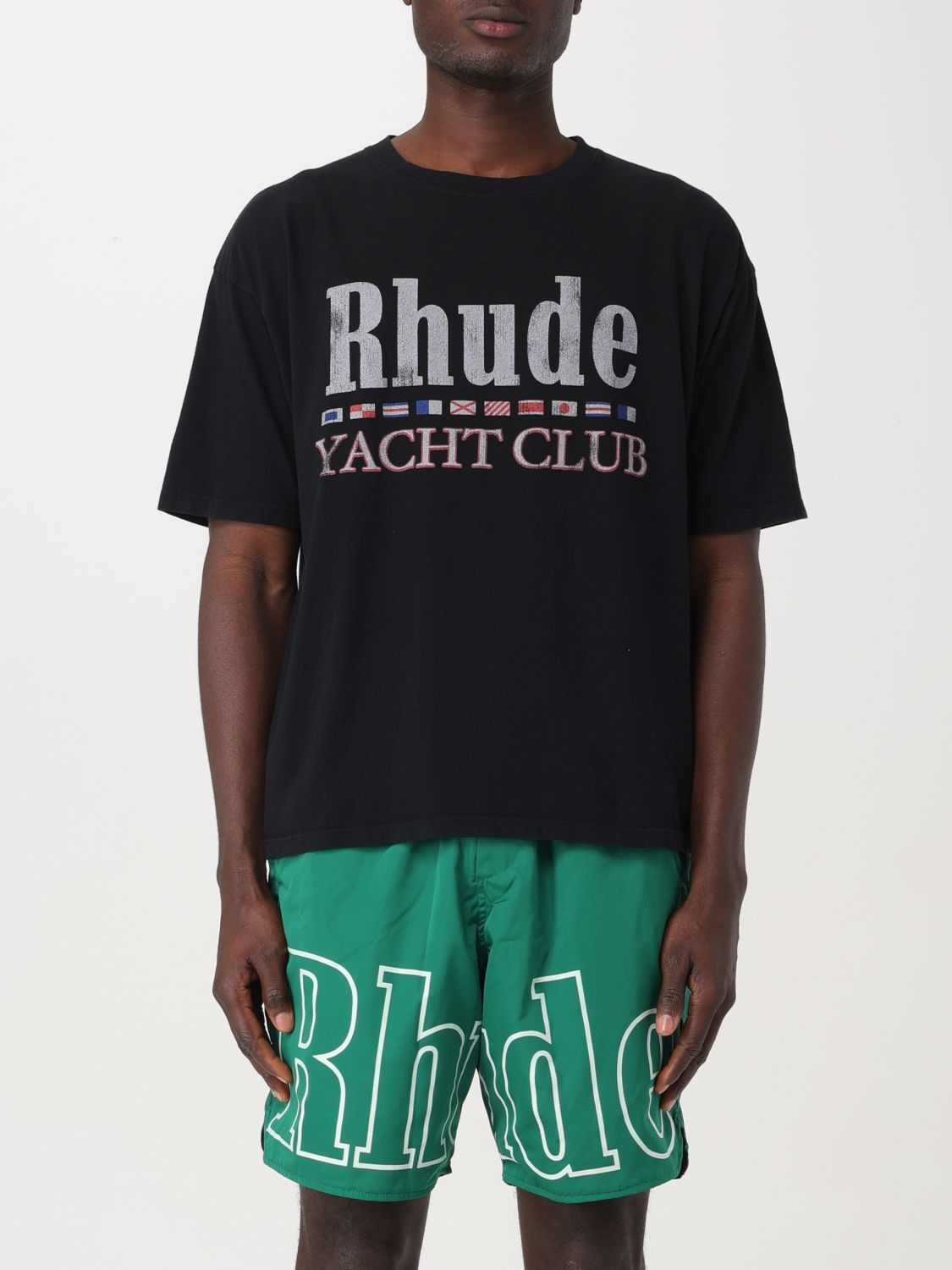 image of Rhude T-Shirt Men Black (Size Large)