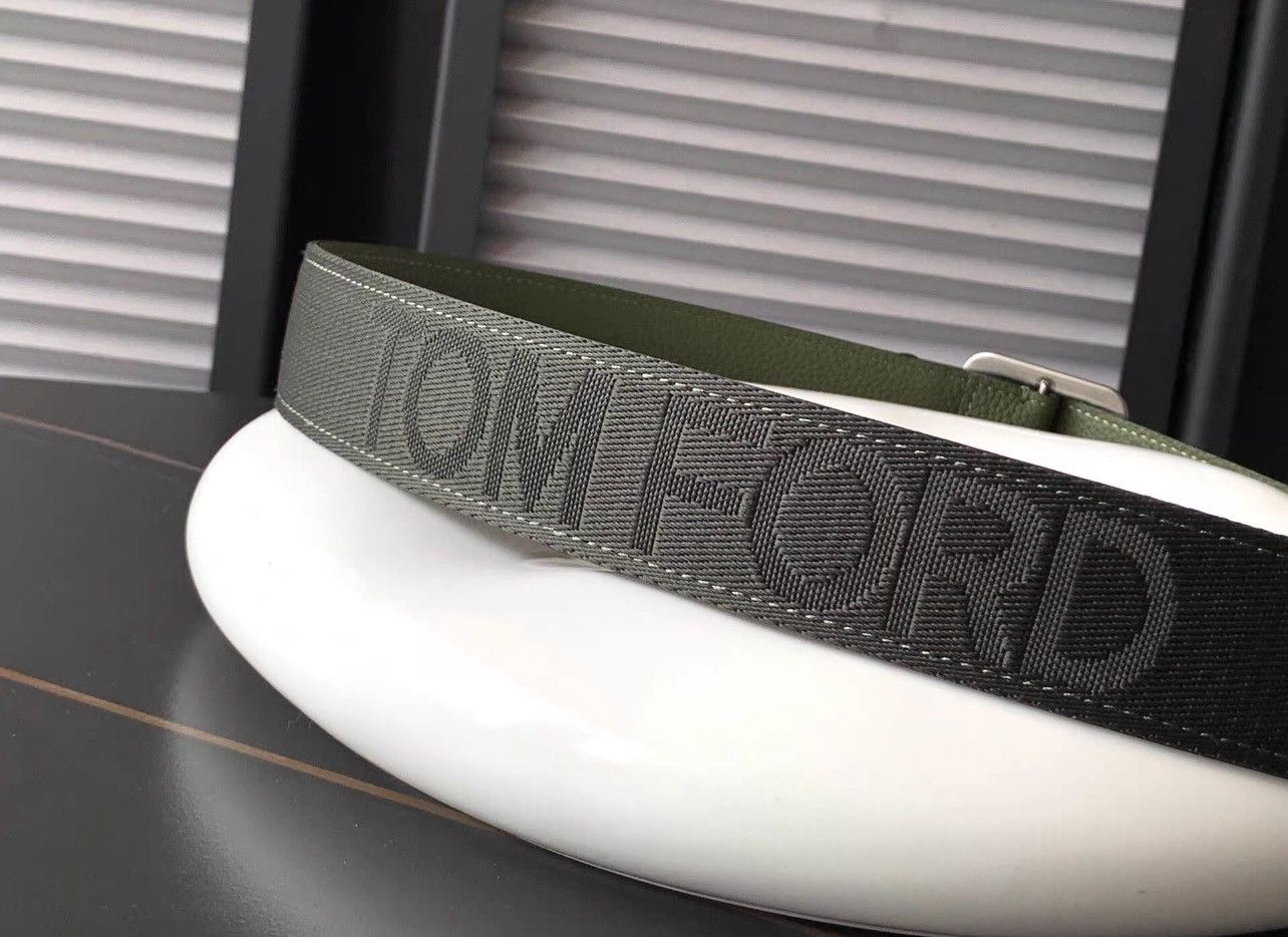 Tom Ford New W Box Tom Ford Leather Safari Green Buckle Belt Luxury Size ONE SIZE - 3 Thumbnail
