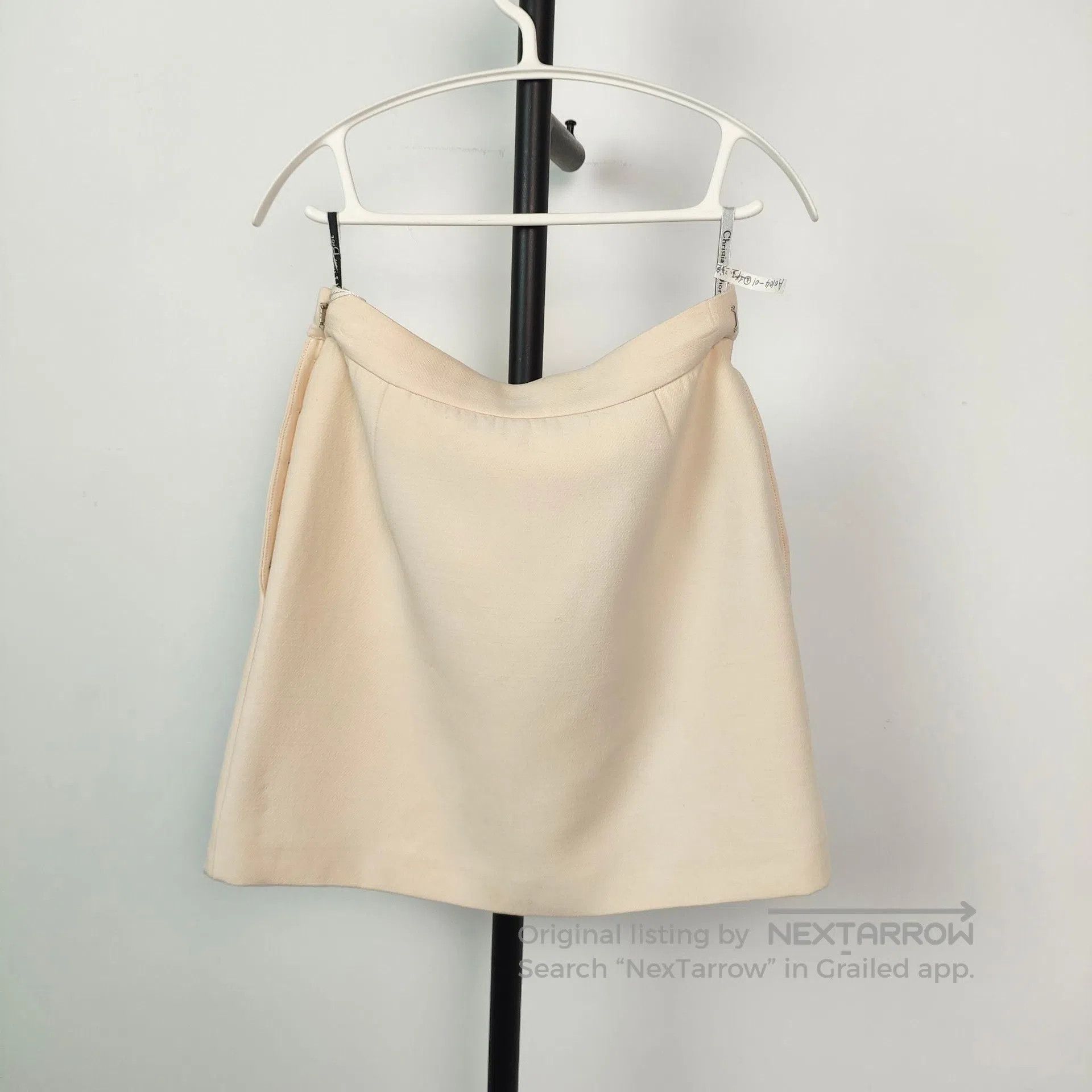 Dior Dior Ivory White Double Breasted Skirt with Black Buttons| Size 37" - 2 Thumbnail