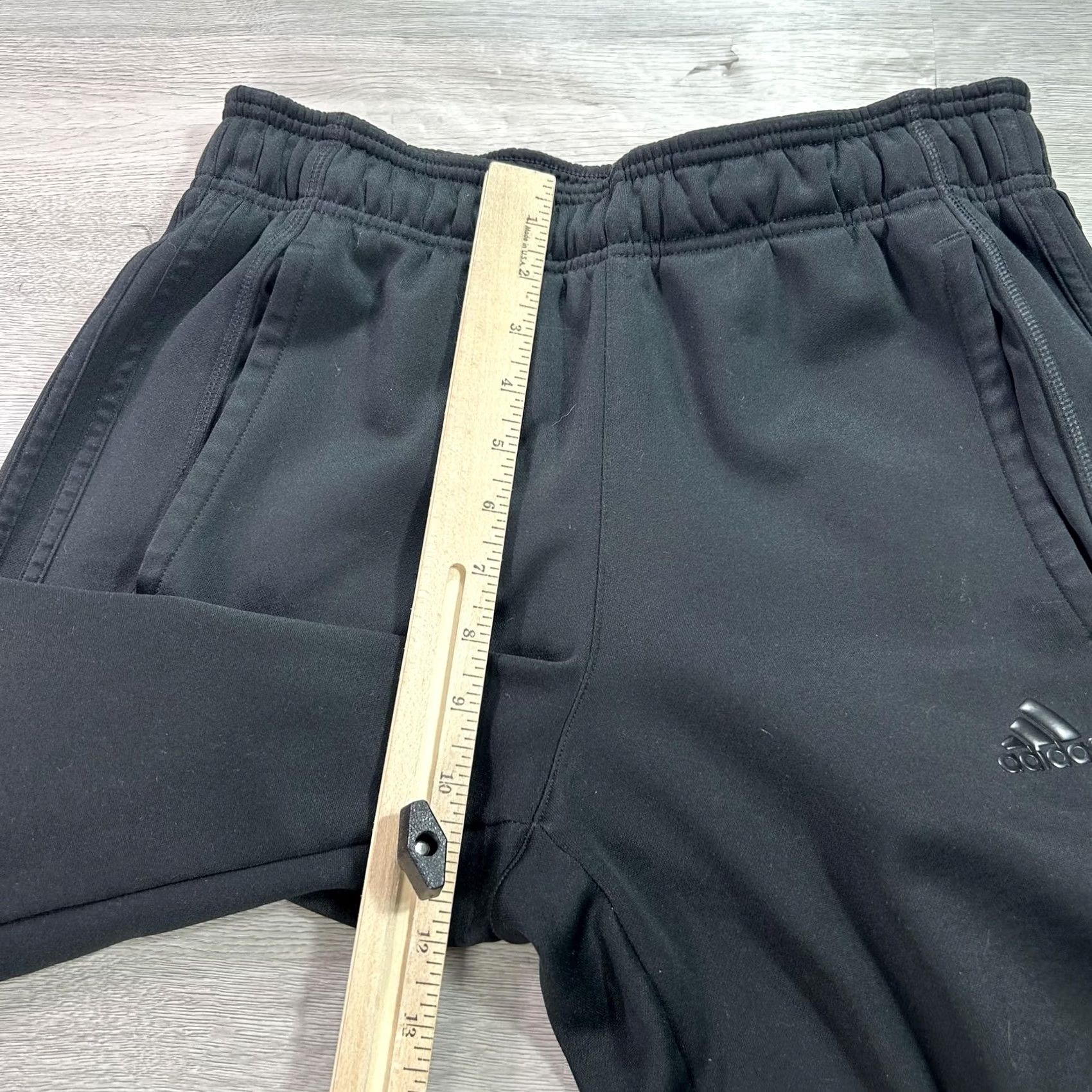 Adidas Adidas Climawarm Track Pants Mens Small Black Fleece Lined Athletic M64715 Size US 29 - 7 Thumbnail