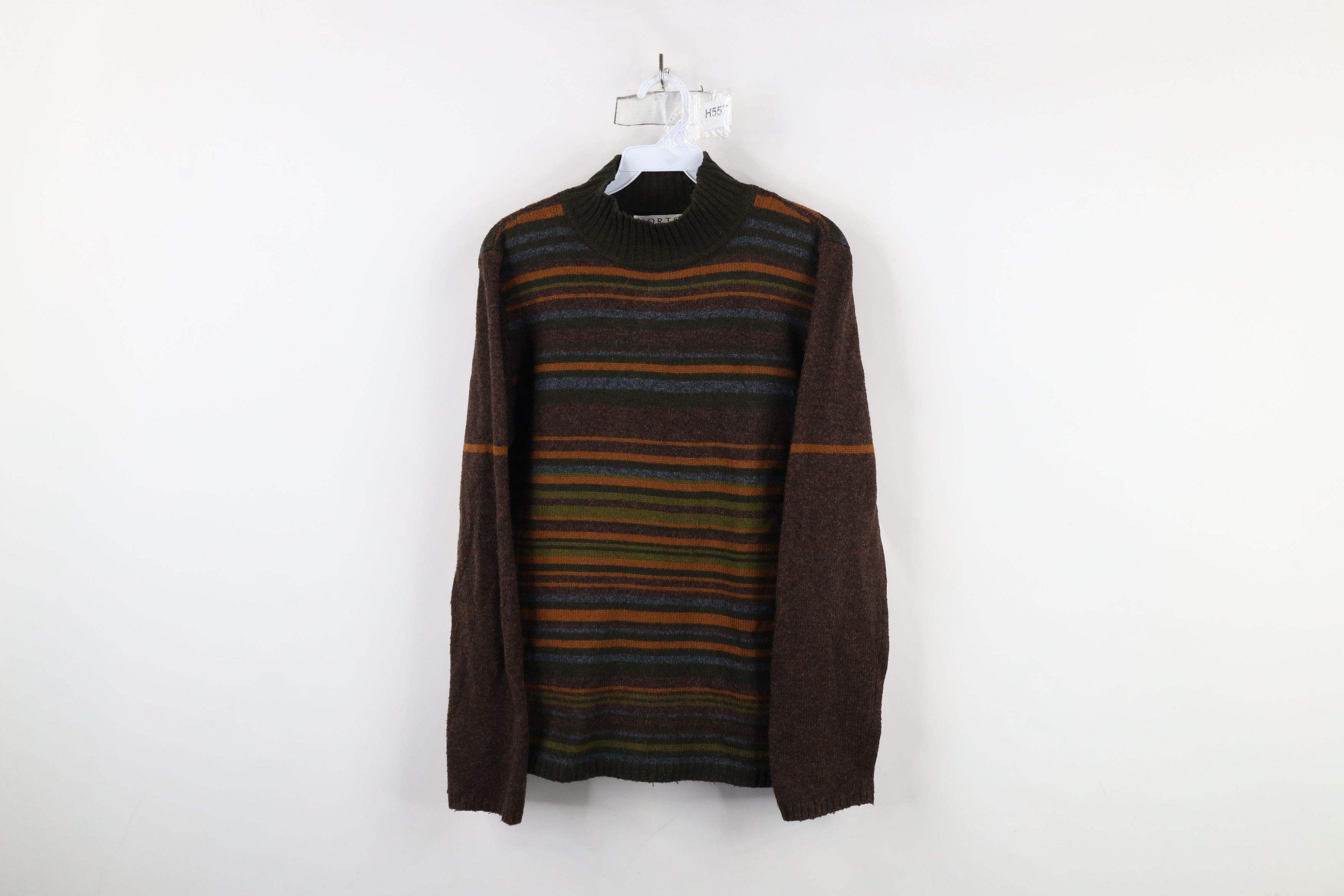 Vintage Vintage 90s Streetwear Wool Blend Knit Mock Neck Sweater Size M / US 6-8 / IT 42-44 - 1 Thumbnail