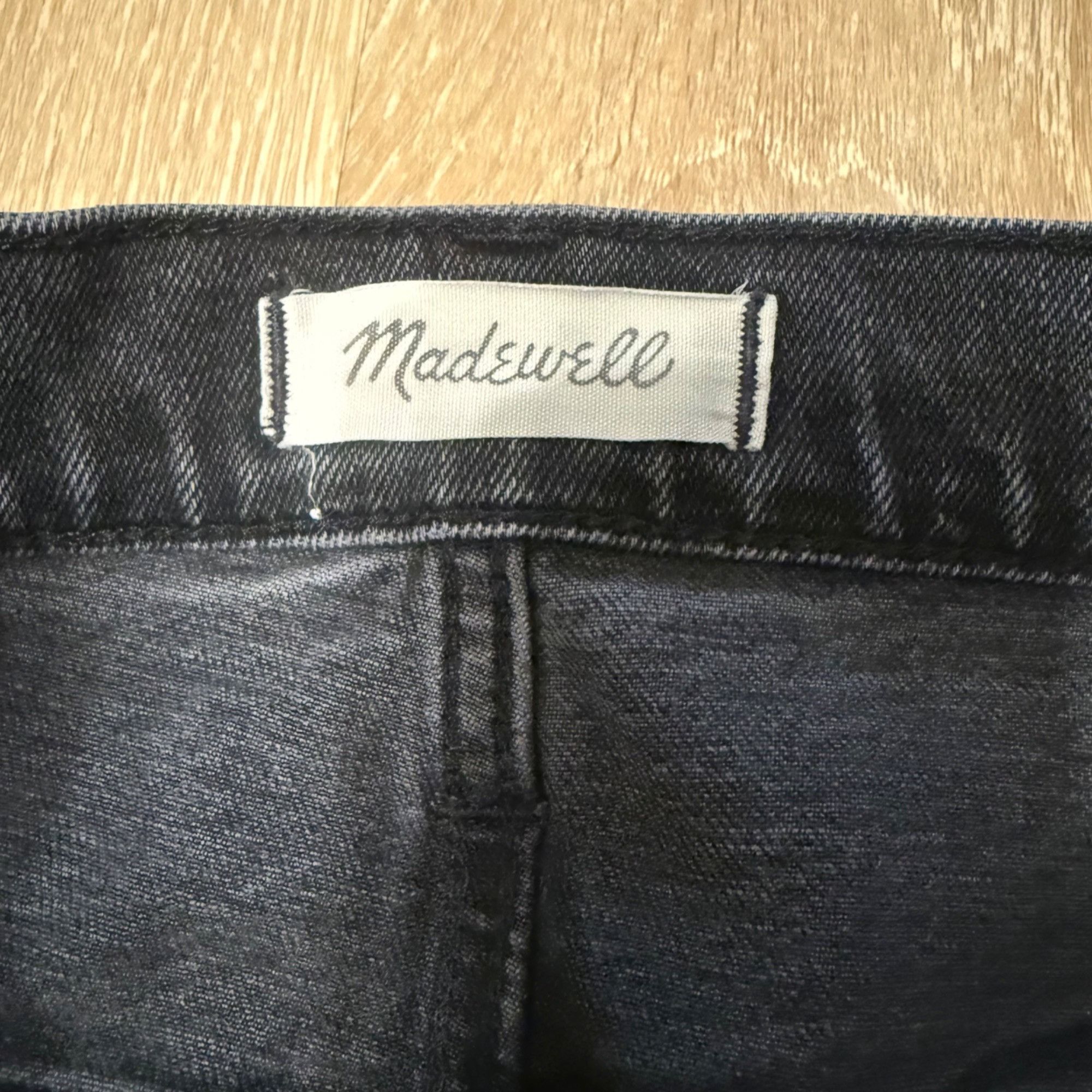 Madewell Madewell The Perfect Vintage Jean Black High Rise Cropped Ra Size 24" / US 00 / IT 34 - 3 Thumbnail