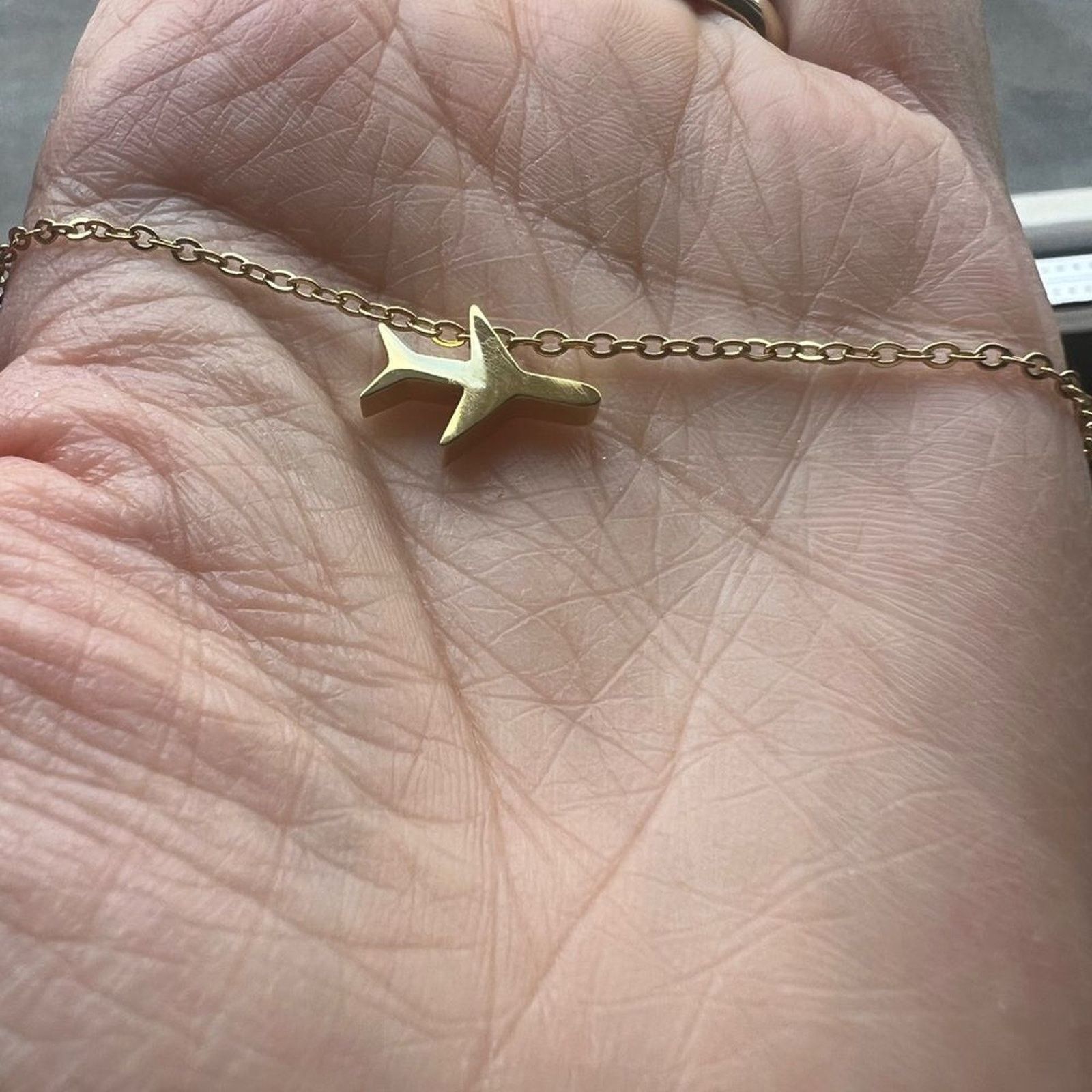 Other Dainty Airplane Necklace, Travel Necklace, Gold Plane Size ONE SIZE - 6 Thumbnail