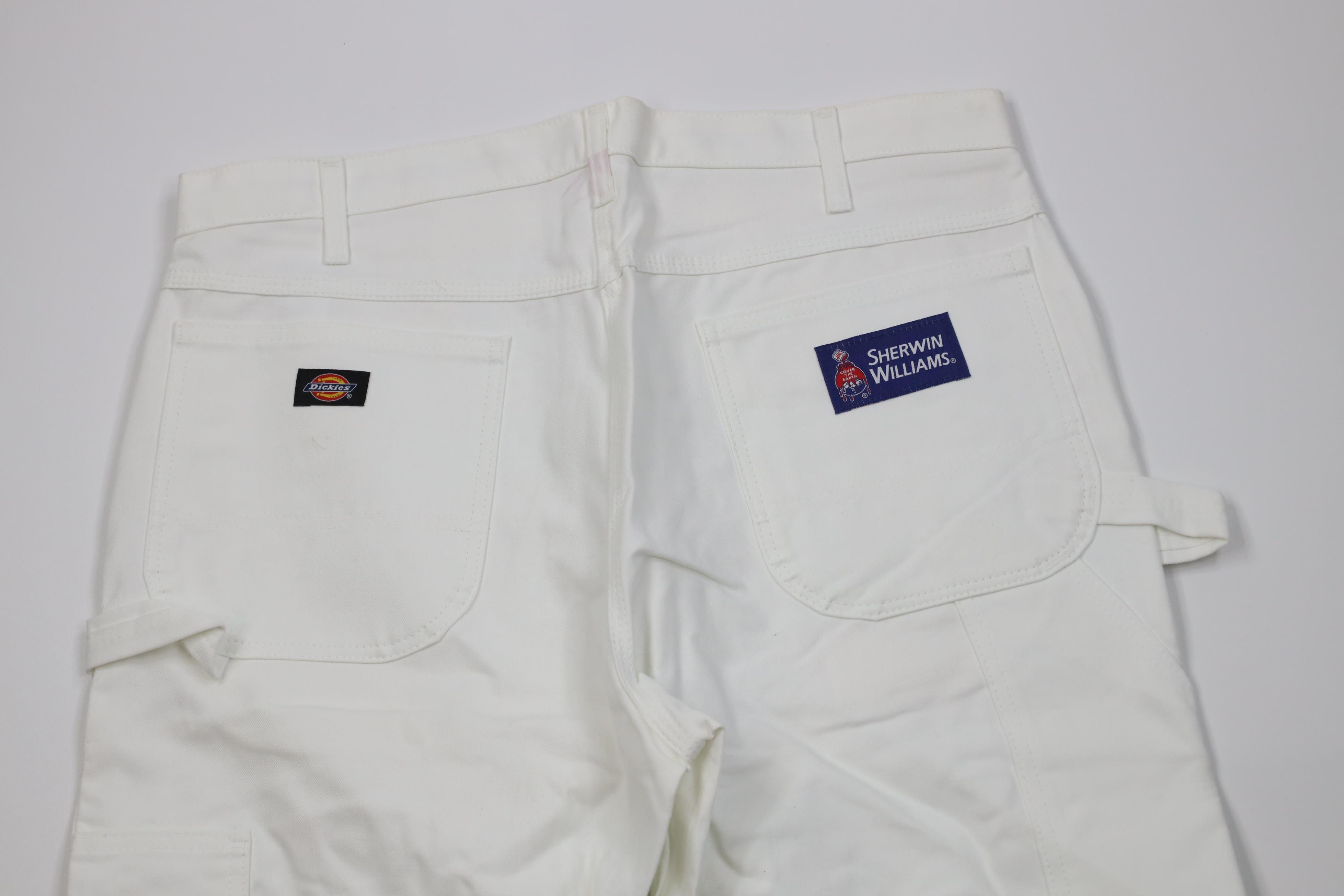 Dickies Deadstock Vintage Y2K Dickies Wide Leg Painters Pants White Size US 36 / EU 52 - 10 Thumbnail