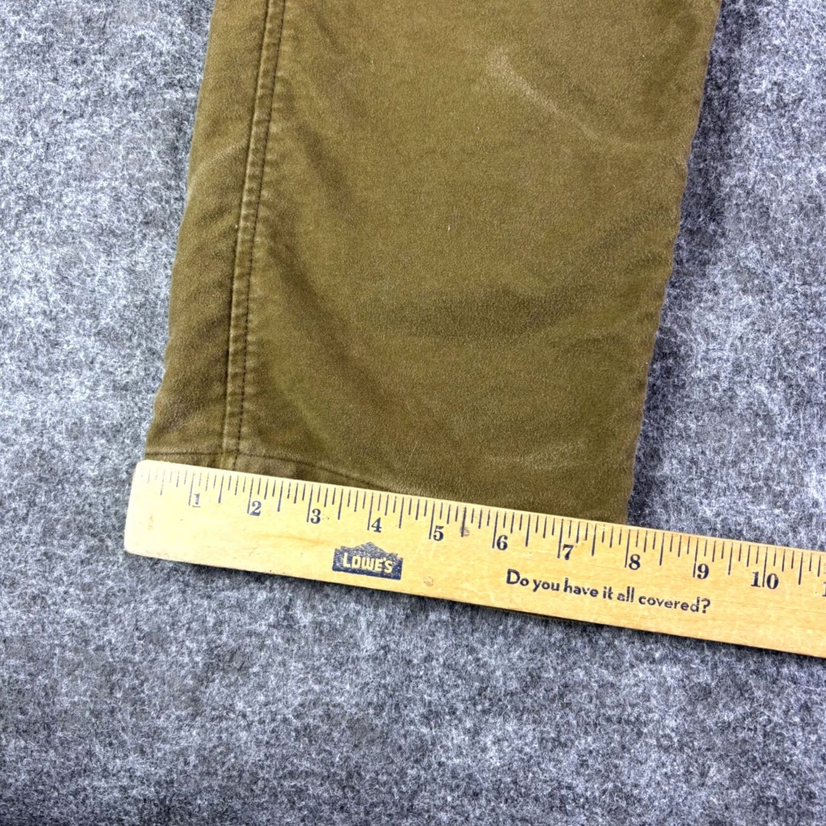 Ralph Lauren Ralph Lauren Mens Corduroy Pants 33x30 Brown Olive Straight Leg Cotton Chino Size US 33 - 3 Thumbnail