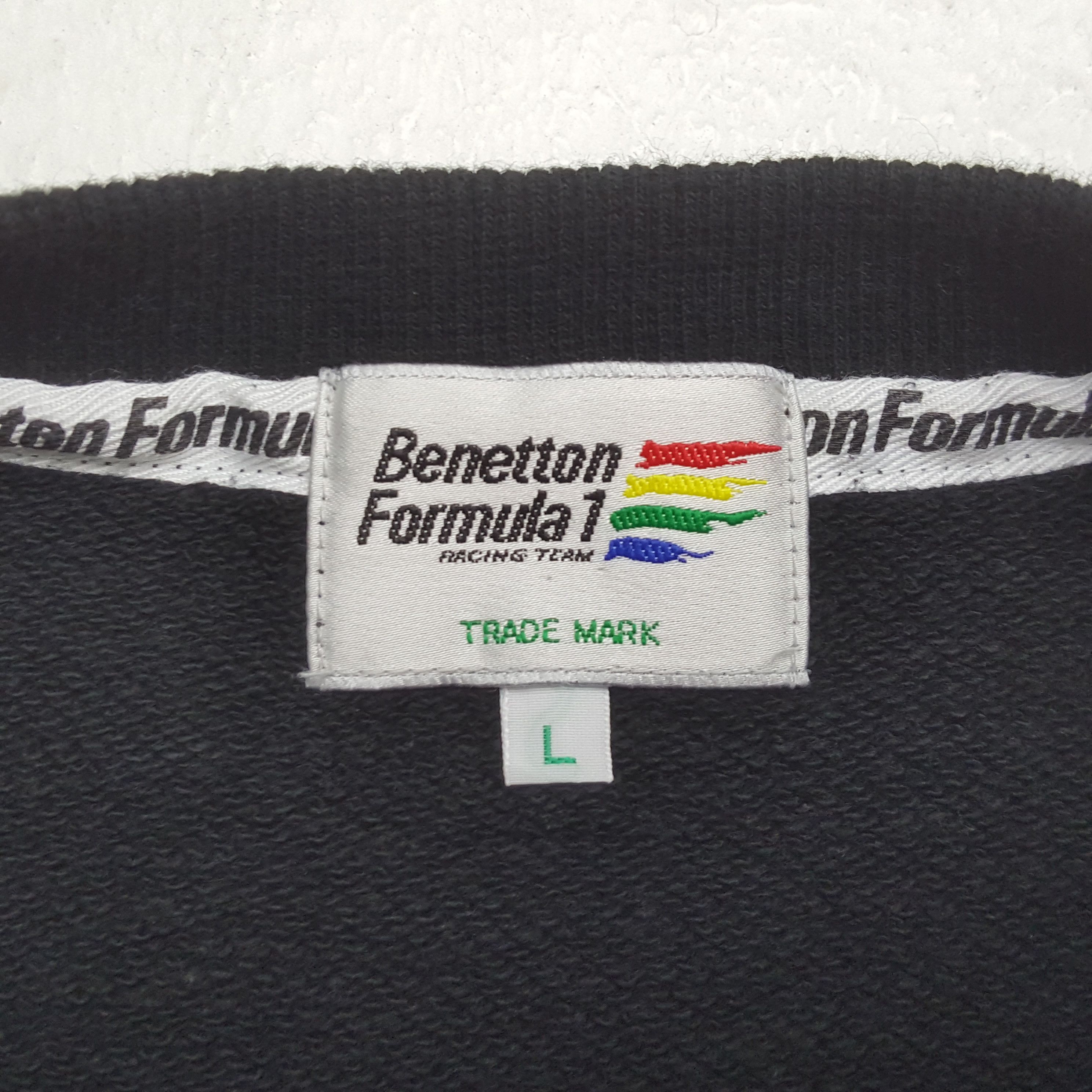 Benetton Vintage Benetton Formula 1 Racing Team Sweatshirt RR11 Size US M / EU 48-50 / 2 - 6 Thumbnail