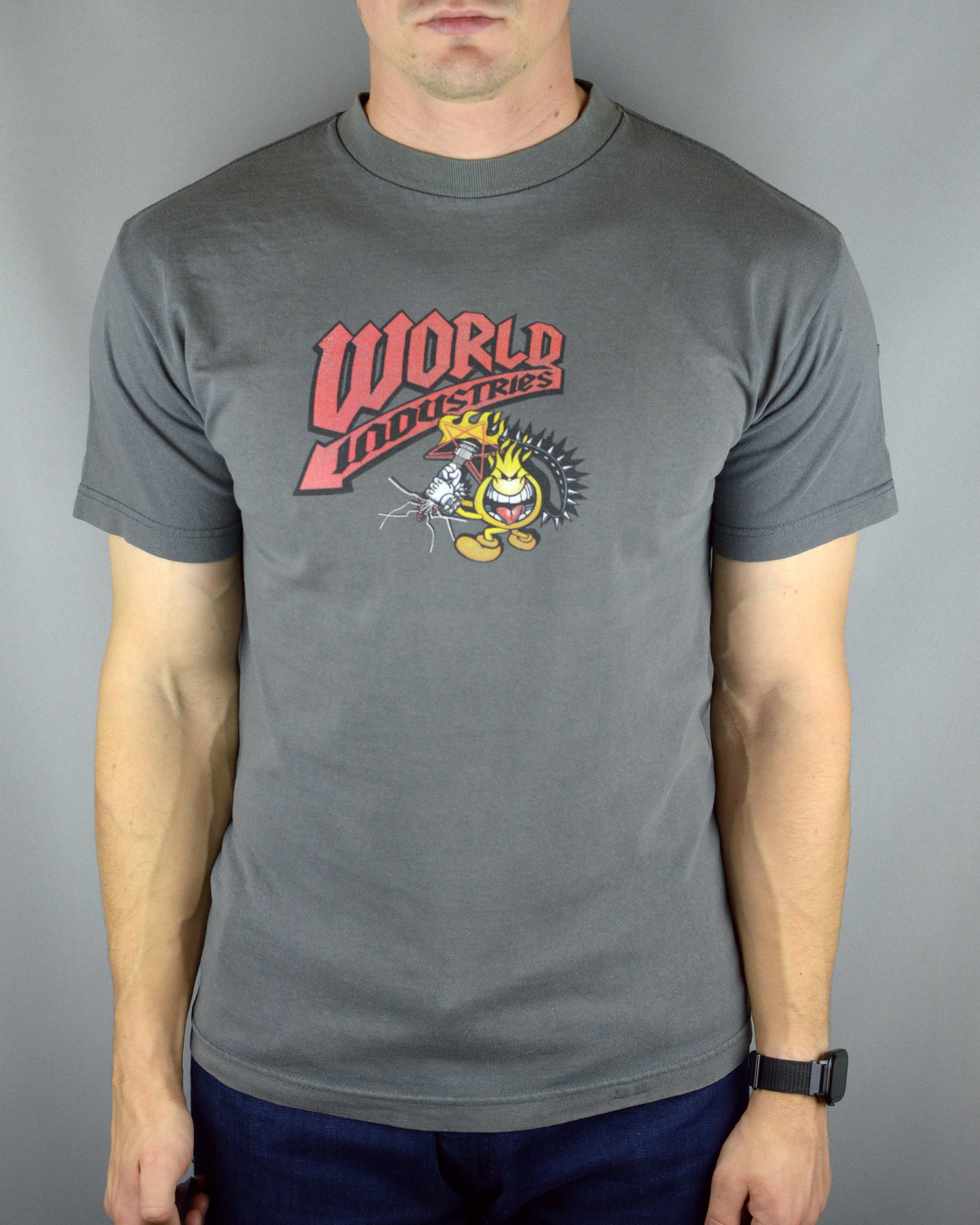 Vintage × World Industries Vintage World Industries Flameboy with guitar t shirt Size US M / EU 48-50 / 2 - 1 Thumbnail