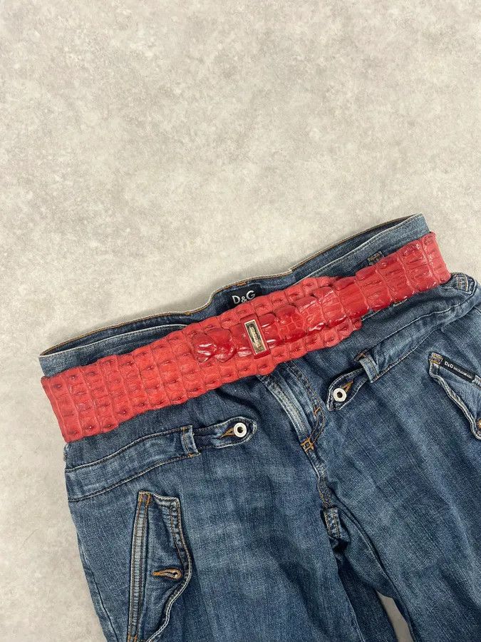 Roberto Cavalli SS2005 Roberto Cavalli Pink Crocodile Leather Belt Size ONE SIZE - 2 Thumbnail