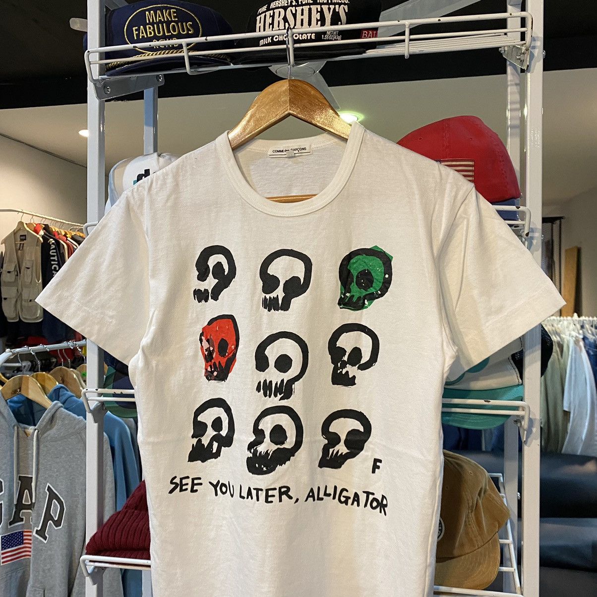Comme des Garcons RARE‼️Comme Des Garcons “See You Later, Alligator” Skull Tee Size US S / EU 44-46 / 1 - 3 Thumbnail