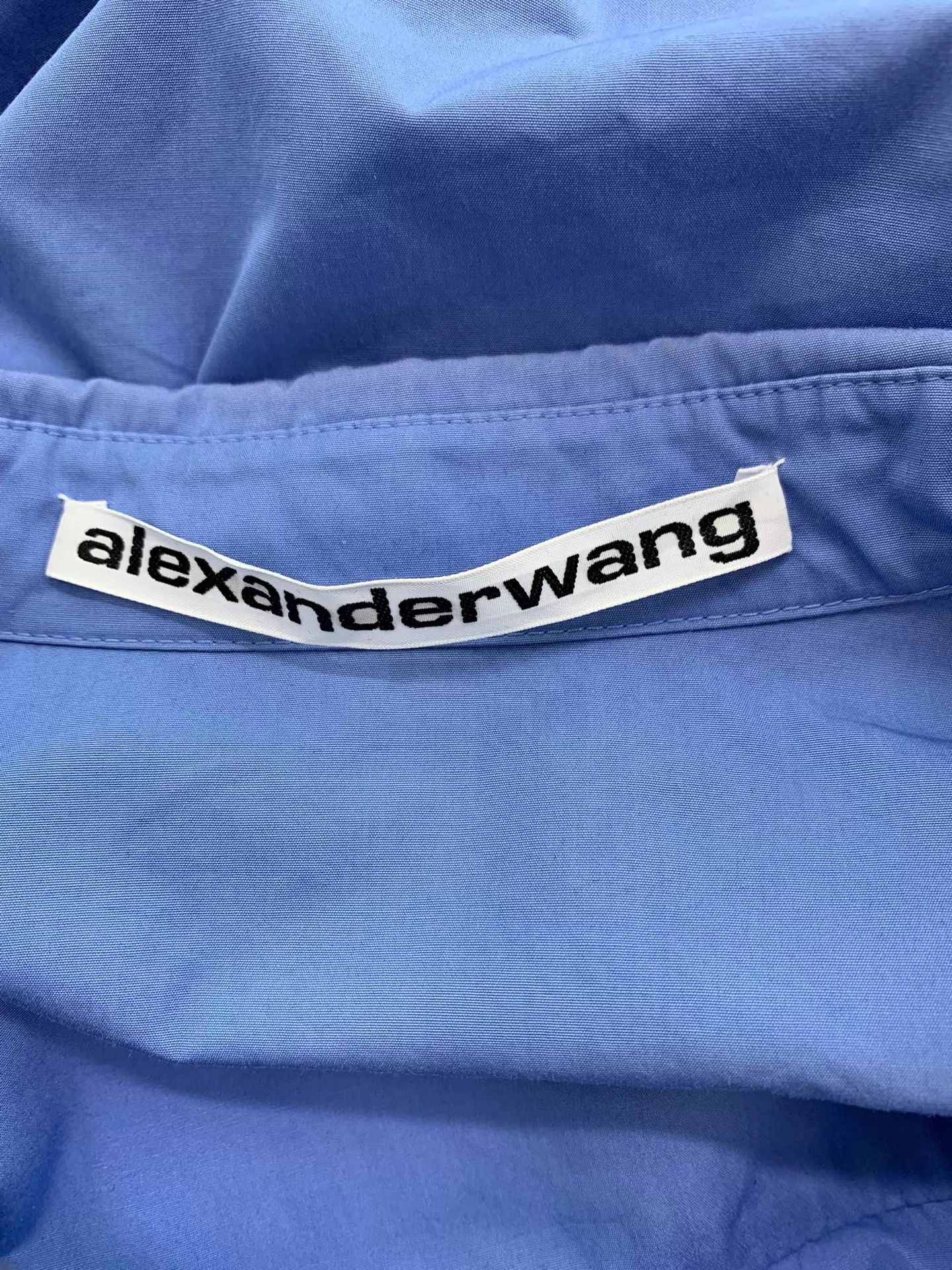 Alexander Wang ALEXANDER WANG Blue Waist-Tie Shirt Women's 2 Like New Size XS / US 0-2 / IT 36-38 - 4 Thumbnail