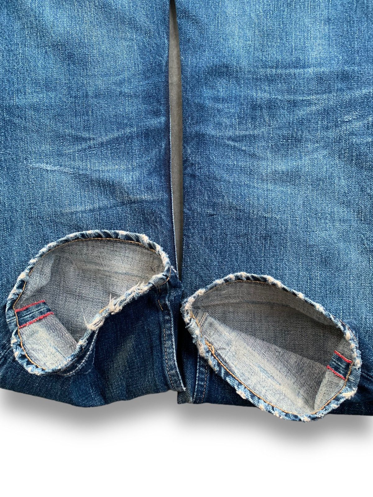 Kapital Kountry Hollywood Ranch Market HR405 Selvedge Patchwork Grunge Jeans Size US 31 - 22 Thumbnail