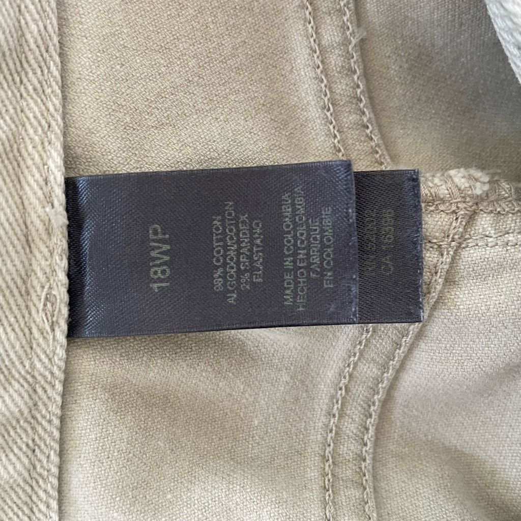 Liz Claiborne Liz Claiborne Beige Denim Straight Leg Jeans 18W Petite Size 40" / US 18 - 6 Thumbnail