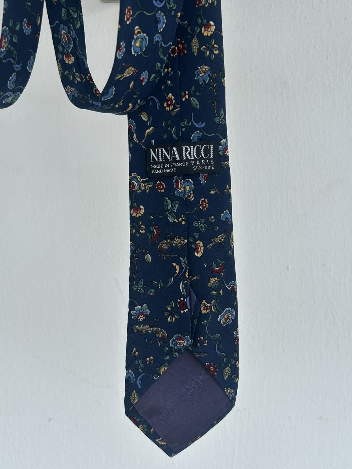 Other Nina Rici Vintage Floral Tie Blue Size ONE SIZE - 6 Thumbnail