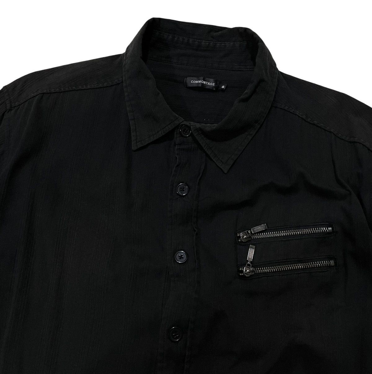 Y2K Commontage Zipper Punk Shirt