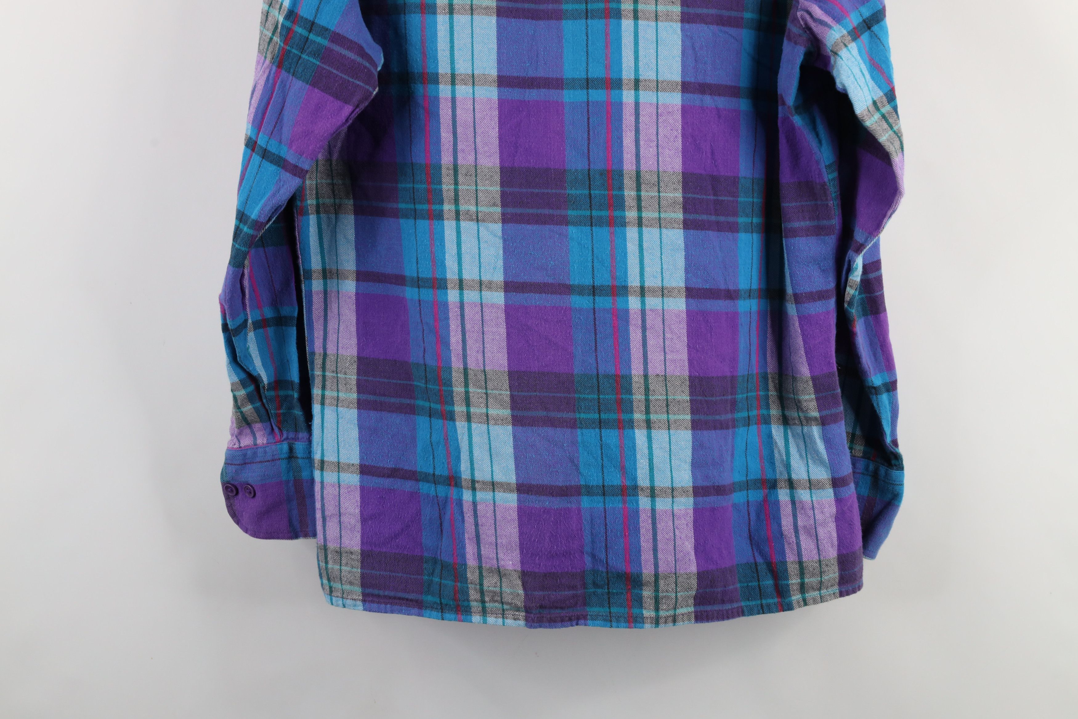 Vintage Vintage 90s Streetwear Flannel Collared Button Down Shirt Size US M / EU 48-50 / 2 - 10 Thumbnail