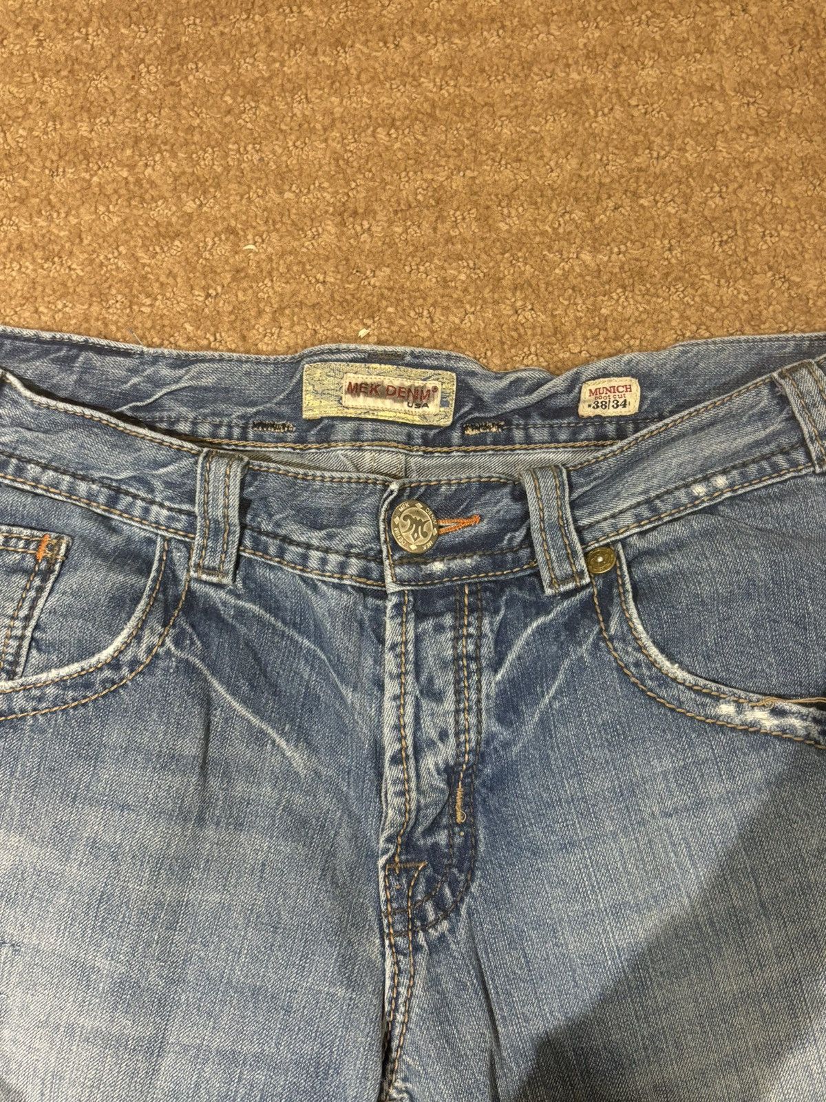 Mek Denim × Vintage Mek denim jeans Size US 38 / EU 54 - 3 Thumbnail