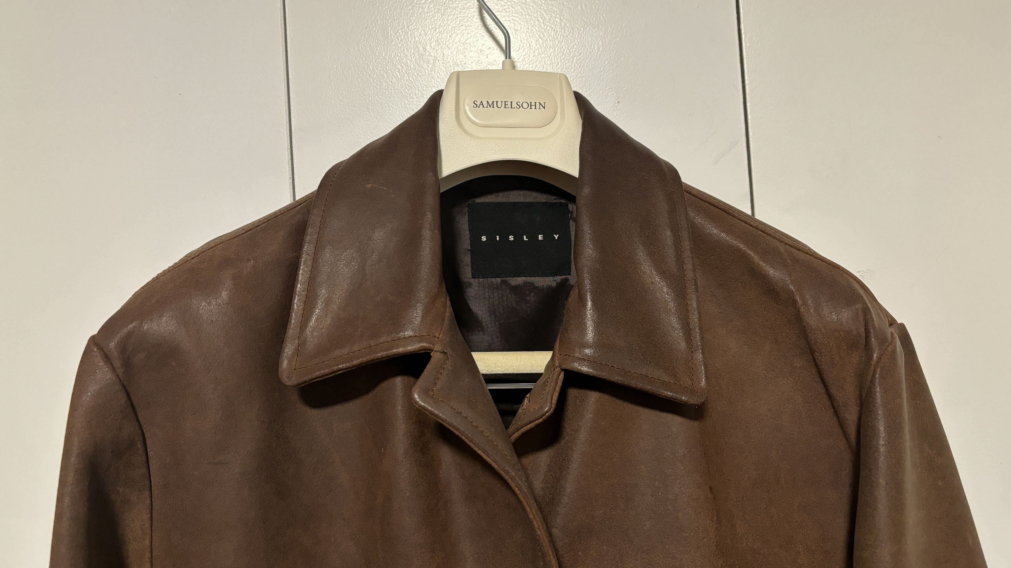 Aero Leathers $850 Brown Leather Button Closure Jacket - Small/ Medium Size US M / EU 48-50 / 2 - 6 Thumbnail