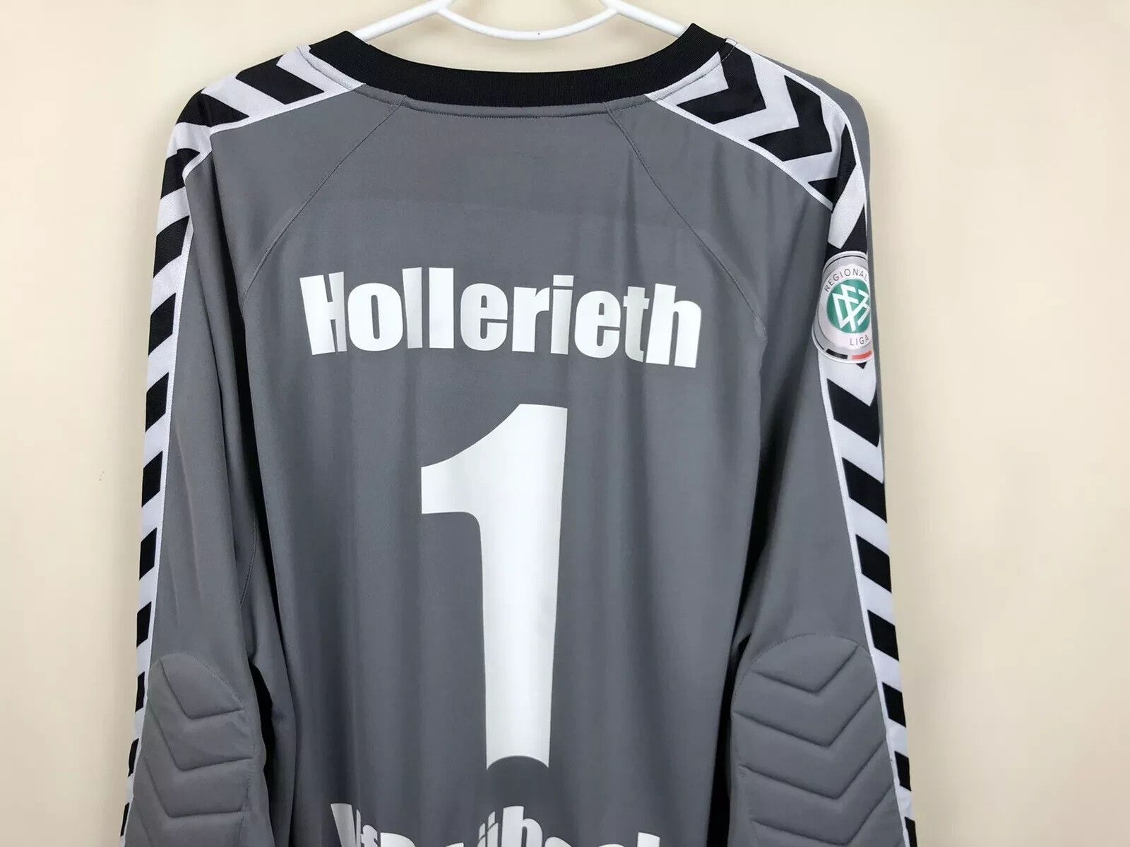 Hummel VFB LUBECK GOALKEEPER SHIRT 2008 2009 HOLLERIETH MATCH WORN Size US XXL / EU 58 / 5 - 4 Thumbnail