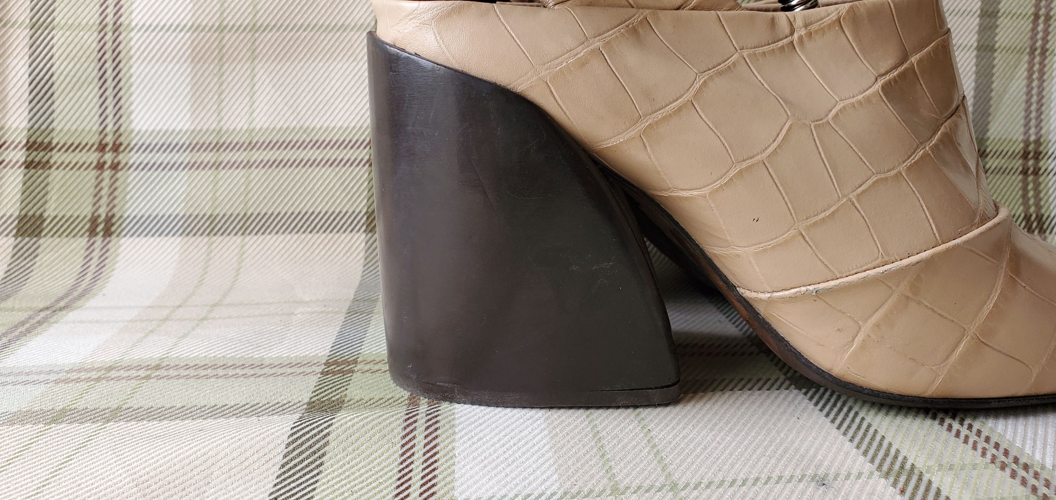Chloe Chloe Platform Croc embossed Shoes Size US 7 / IT 37 - 4 Thumbnail