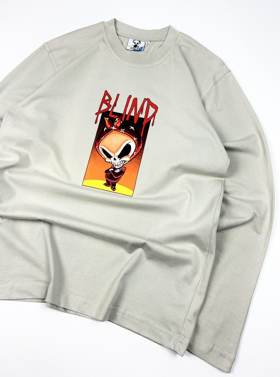Blind Skateboards × JNCO × Vintage Vintage Blind Skateboards Reaper Long Sleeve 90s Size US L / EU 52-54 / 3 - 3 Thumbnail