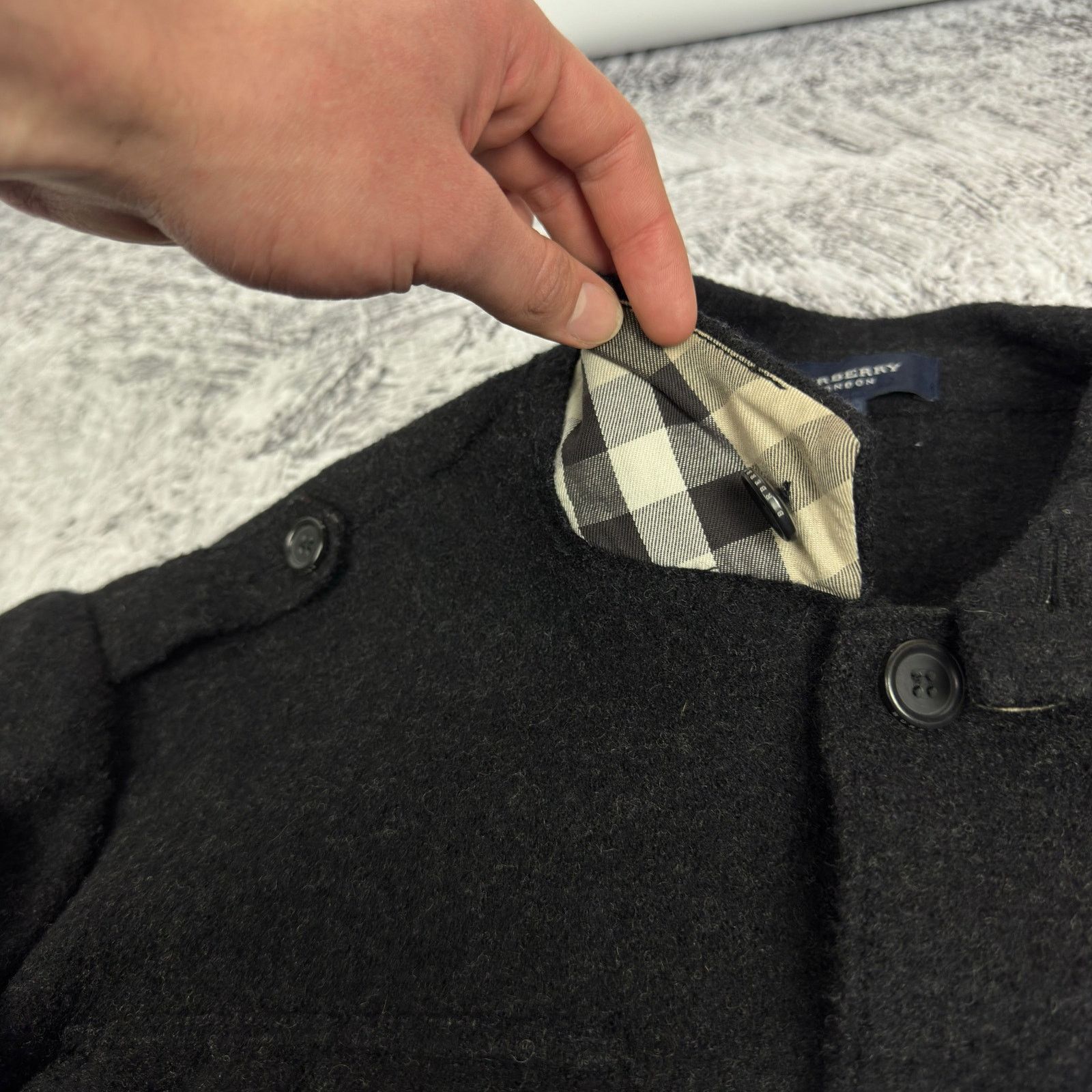 Burberry Burberry London Women's Black Front Button Utility Jacket 6 Size M / US 6-8 / IT 42-44 - 11 Thumbnail