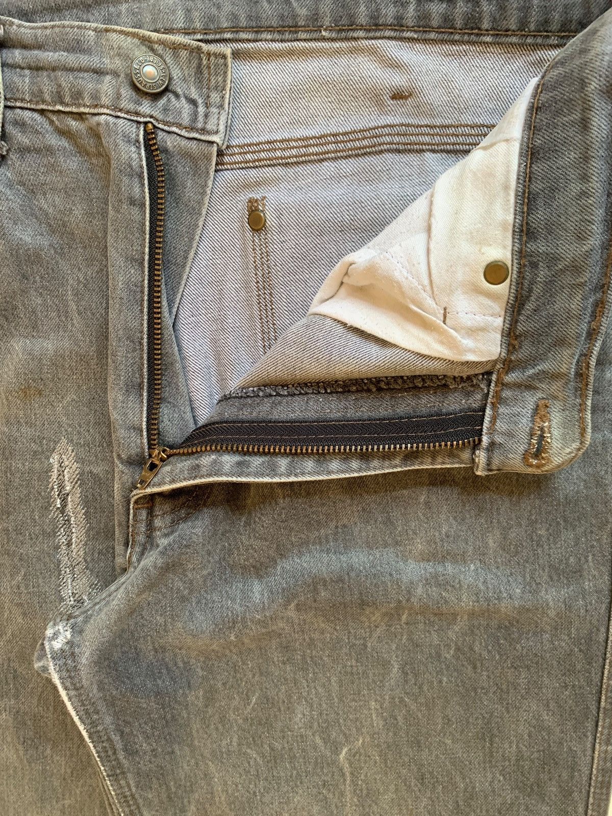 Levi's Vintage 90s Levis White Tag Frayed Hem Classic Baggy Jeans Size US 32 / EU 48 - 9 Thumbnail