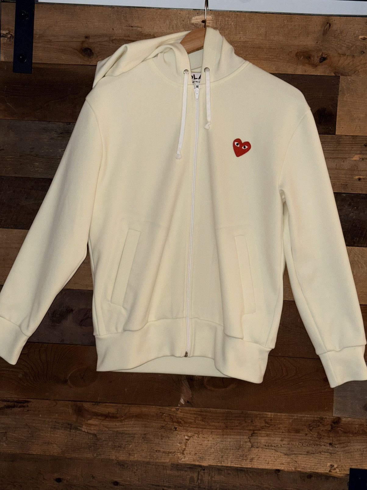 Comme des Garcons Comme des Garçons Play Red Heart Patch Zip-Up Hoodie Size M / US 6-8 / IT 42-44 - 1 Thumbnail