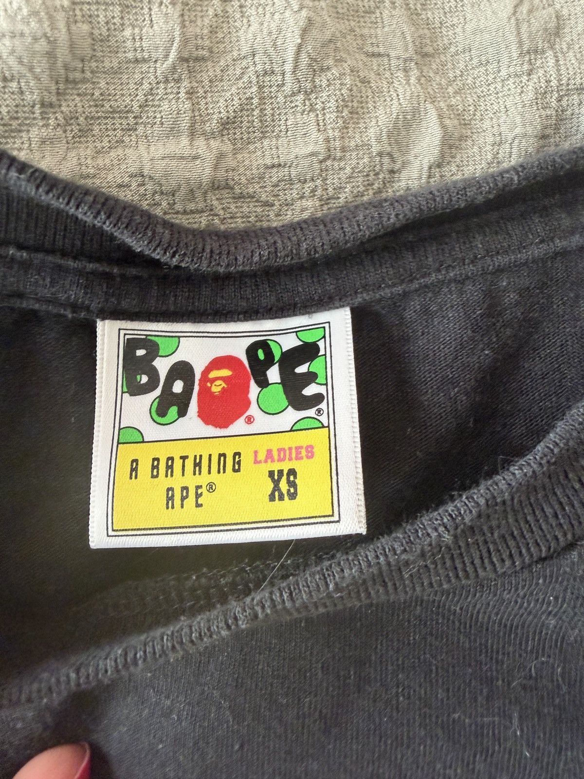 Bape Black Bape fuzzy ape tee Size XS / US 0-2 / IT 36-38 - 3 Thumbnail