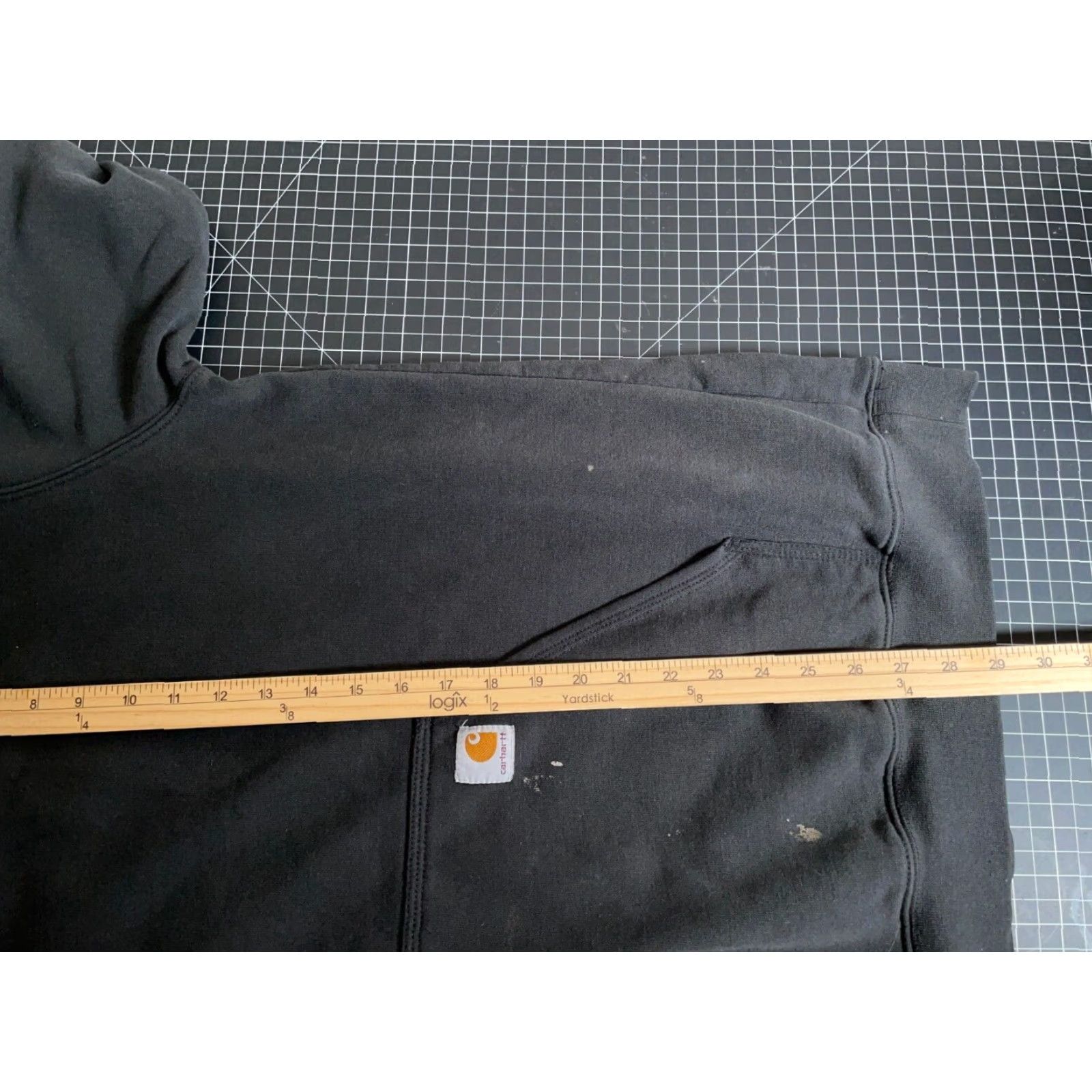 Carhartt VINTAGE Carhartt Distressed Original Fit Hoodie Adult XL Black Sweatshirt Workwear Size US XL / EU 56 / 4 - 6 Thumbnail
