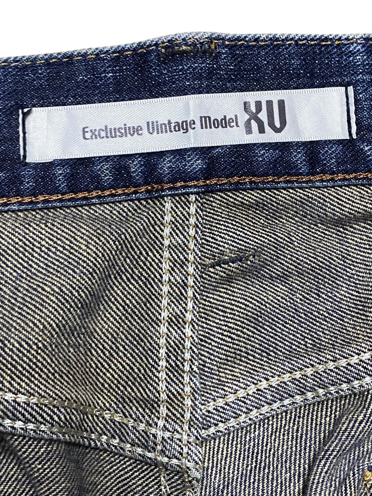 Japanese Brand Vintage Edwin 403 XV Mud Wash Distressed Loose Jeans Size US 34 / EU 50 - 19 Thumbnail