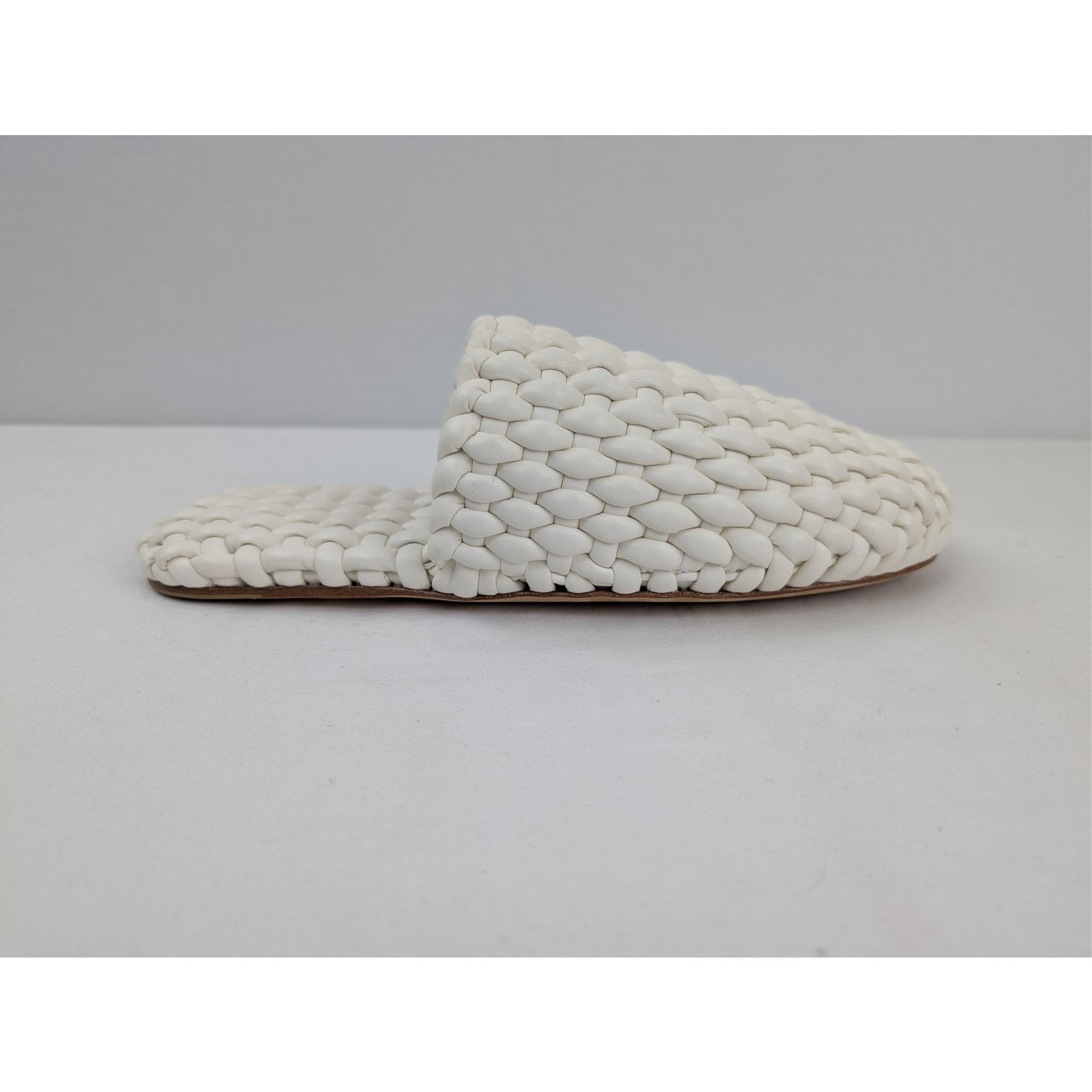 Bottega Veneta o1rshd1 Q:2 / Cloud Weave Squid Slipper in White 41 Size US 8 / EU 41 - 4 Thumbnail