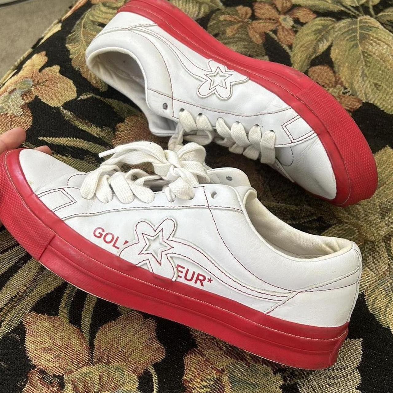 Converse × Golf le Fleur Golf Le Fleur Racing Red Converse One Star Size US 8.5 / EU 41-42 - 1 Thumbnail