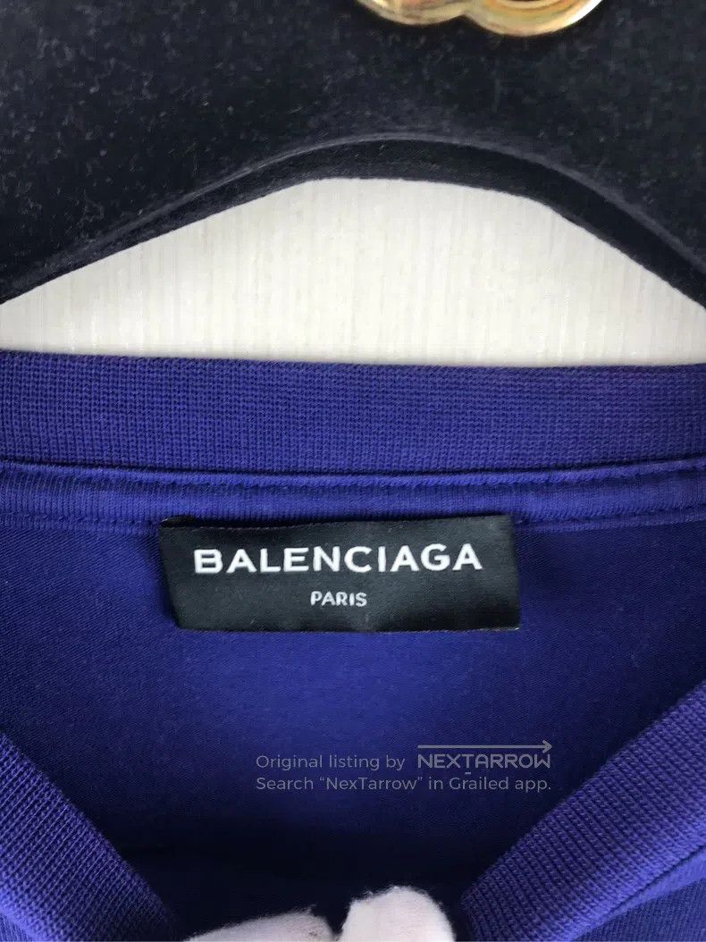 Balenciaga Balenciaga Blue Coke short-sleeved shirt Size US XS / EU 42 / 0 - 3 Thumbnail