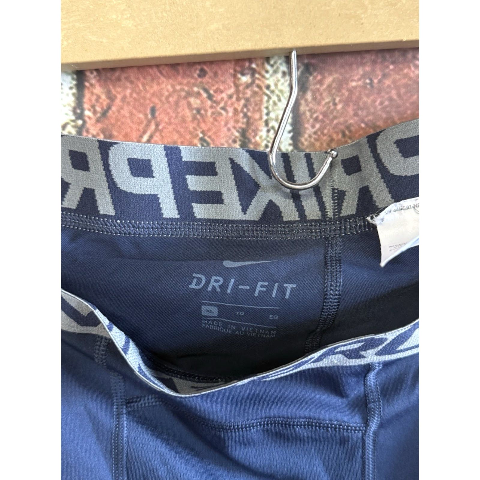 Nike Nike Pro Mens Blue Cropped Compression Pants XL Dri-Fit Nike Pro Compression Activewear Size US 36 / EU 52 - 3 Thumbnail