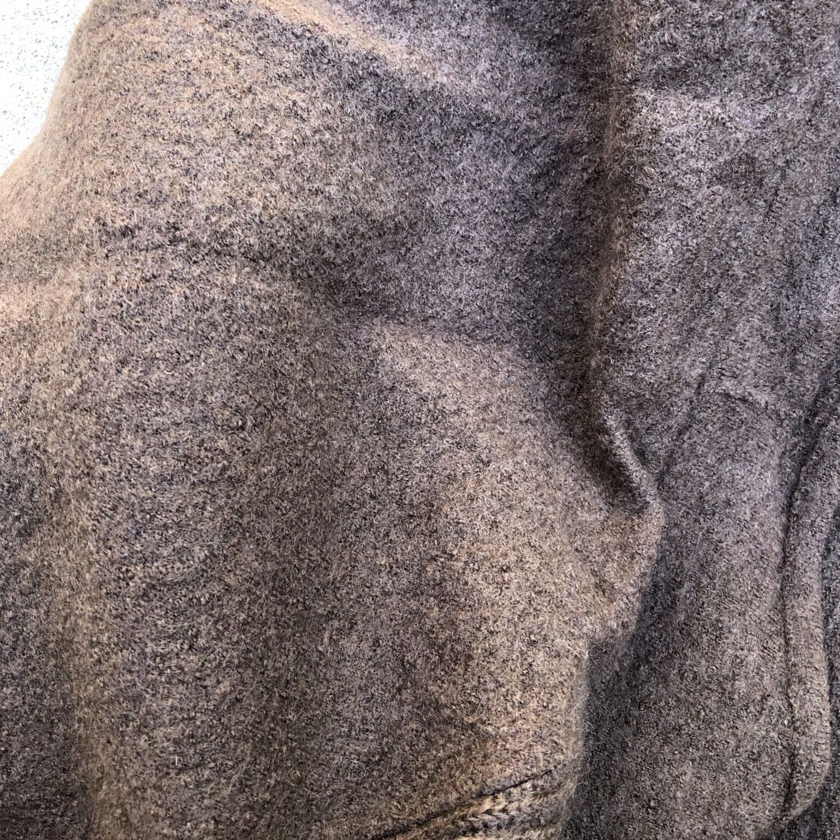 Vince Vince Cardigan Sweater Women LG 100% Wool Open Brown Long Sleeve Winter Size L / US 10 / IT 46 - 5 Thumbnail