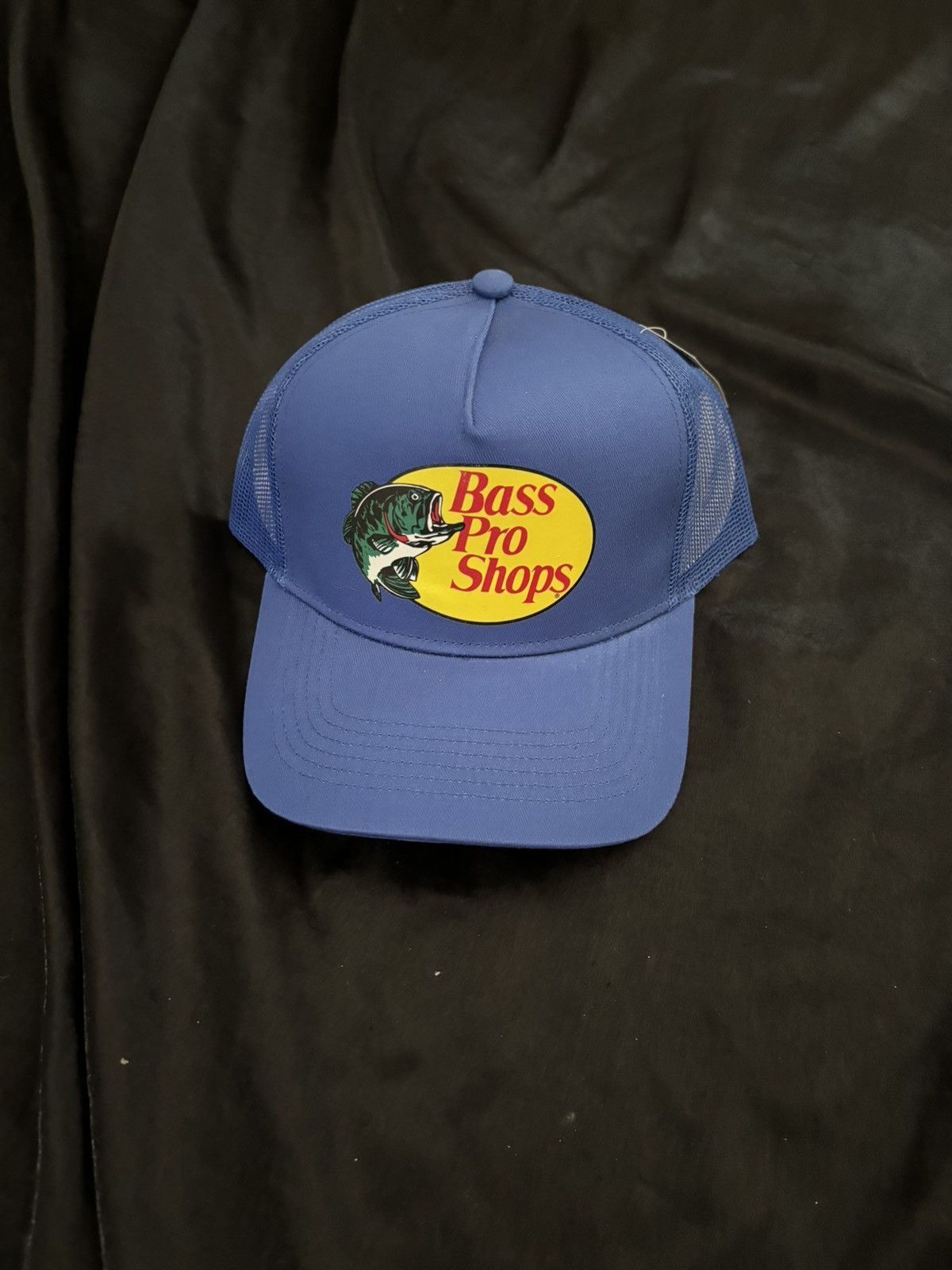 Cabelas Bass Pro Shop Trucker Hat Blue Size ONE SIZE - 1 Thumbnail