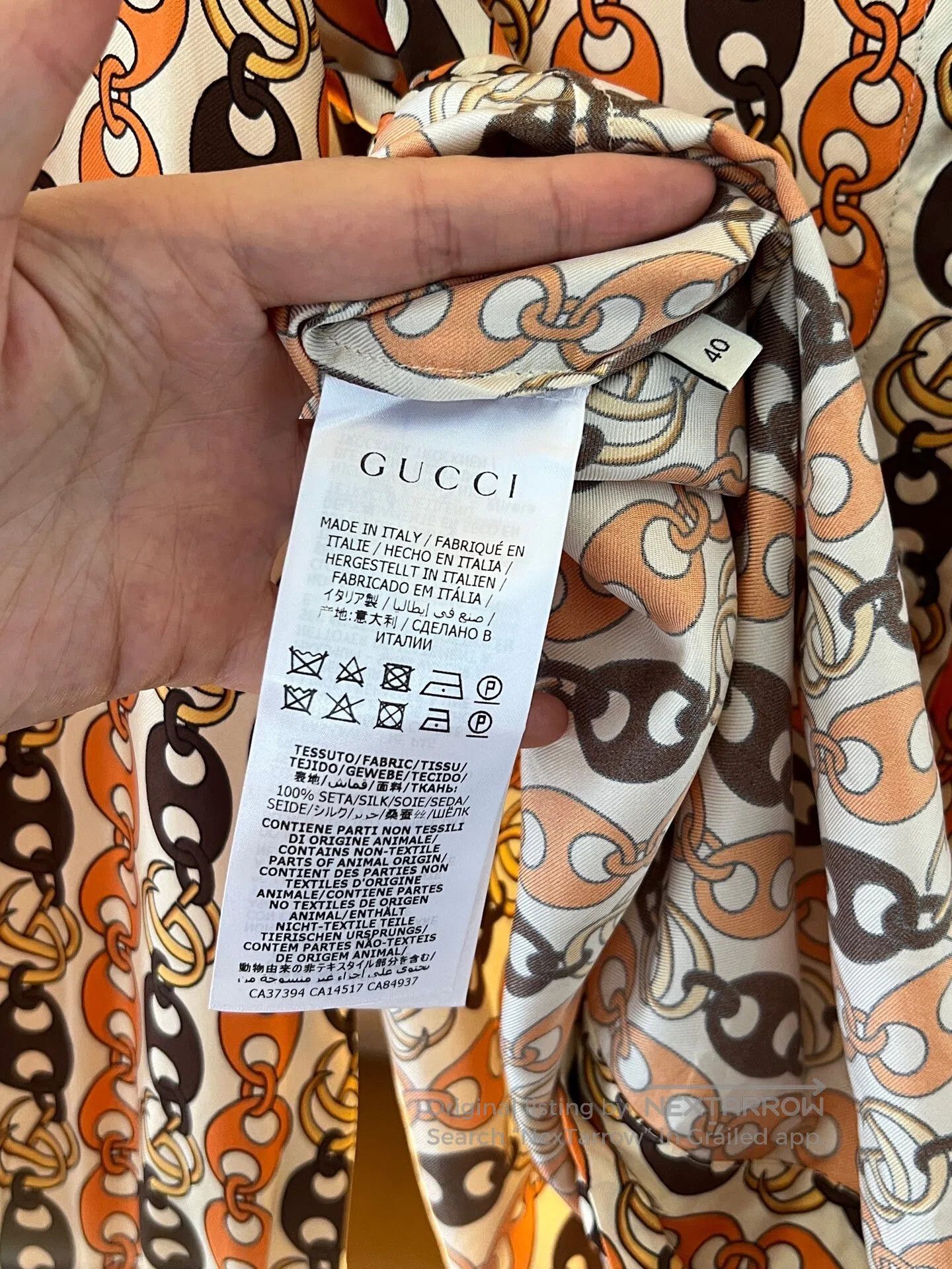 Gucci Guicci Buckle Shirt| Size S / US 4 / IT 40 - 4 Thumbnail