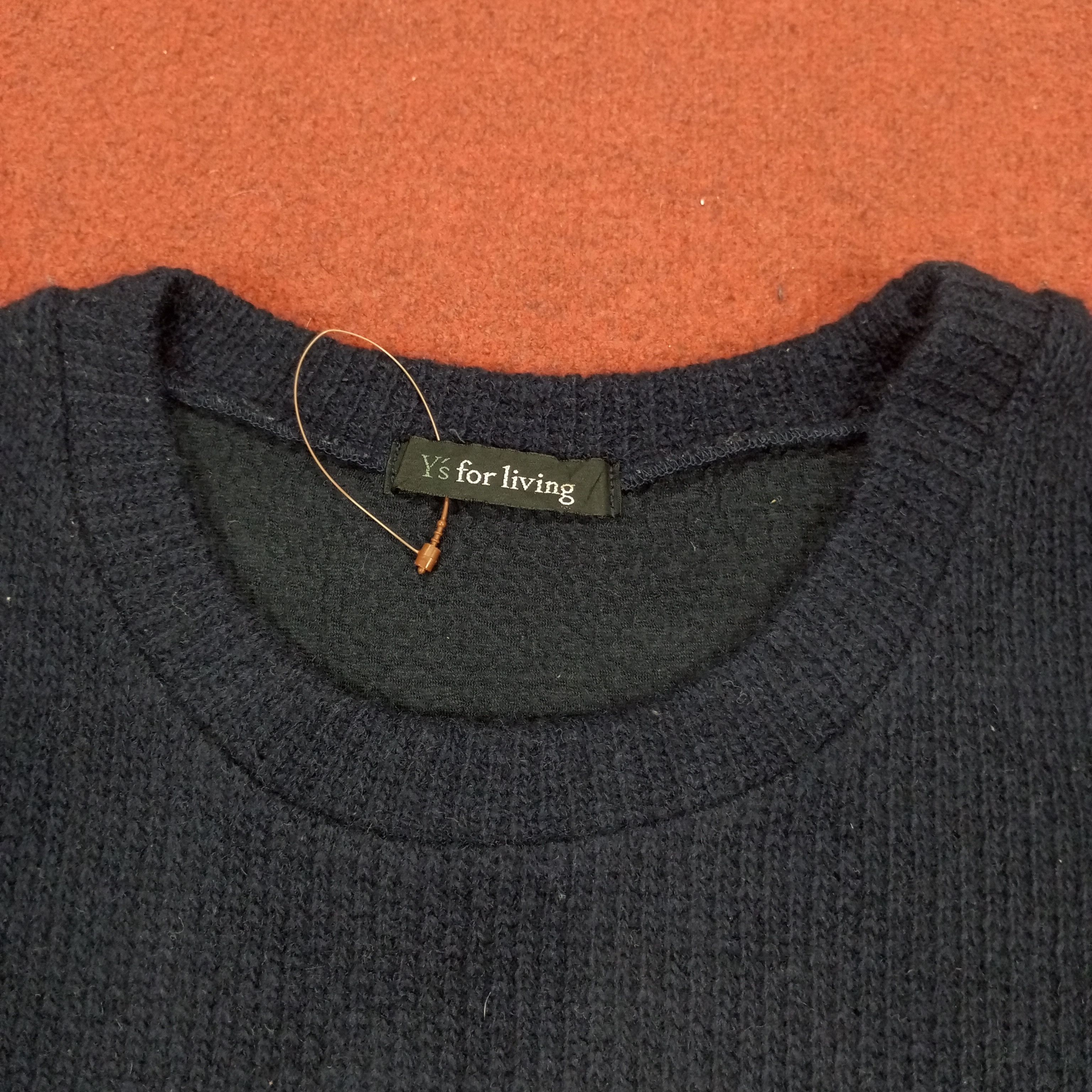 Designer × Vintage × Yohji Yamamoto Ys For Living Designer Brand Custom Art Knitwear Sweater Size US S / EU 44-46 / 1 - 4 Thumbnail