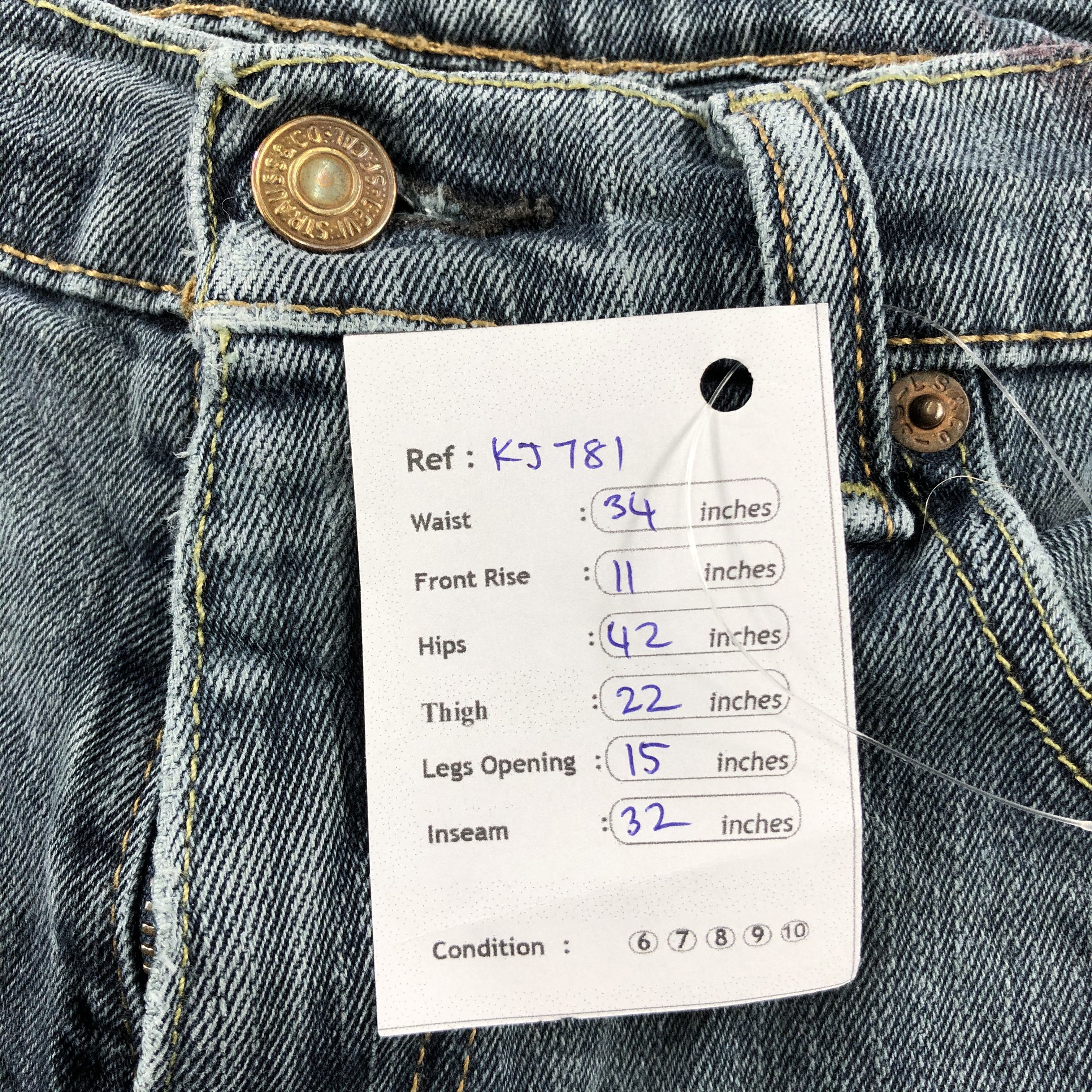 Levi's Vintage Levi's 505 Jeans Released Hem Denim KJ781 Size US 34 / EU 50 - 14 Thumbnail