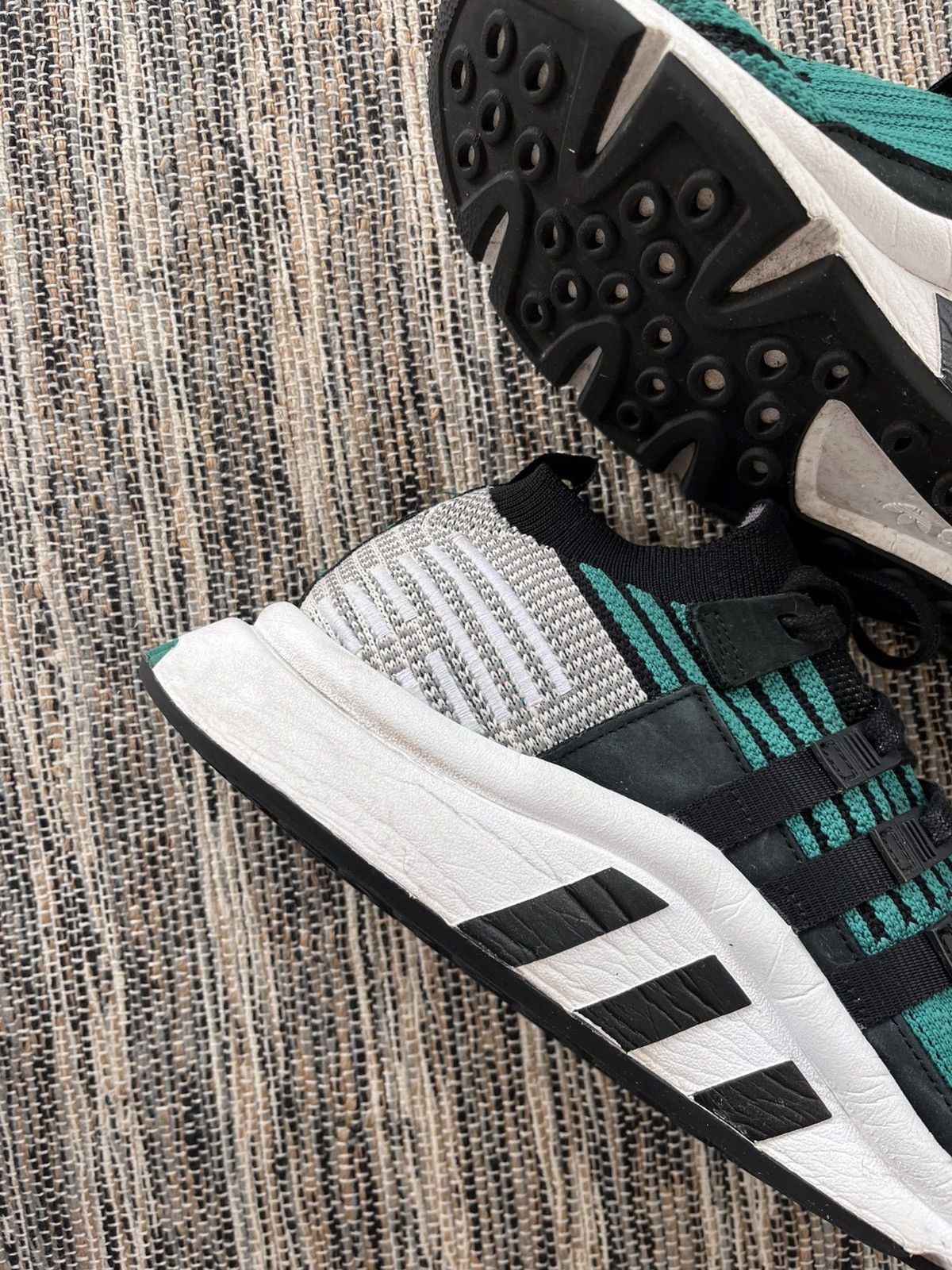 Adidas Vintage Adidas Equipment Green Mesh Sneakers Sportswear Size US 11.5 / EU 44-45 - 14 Thumbnail