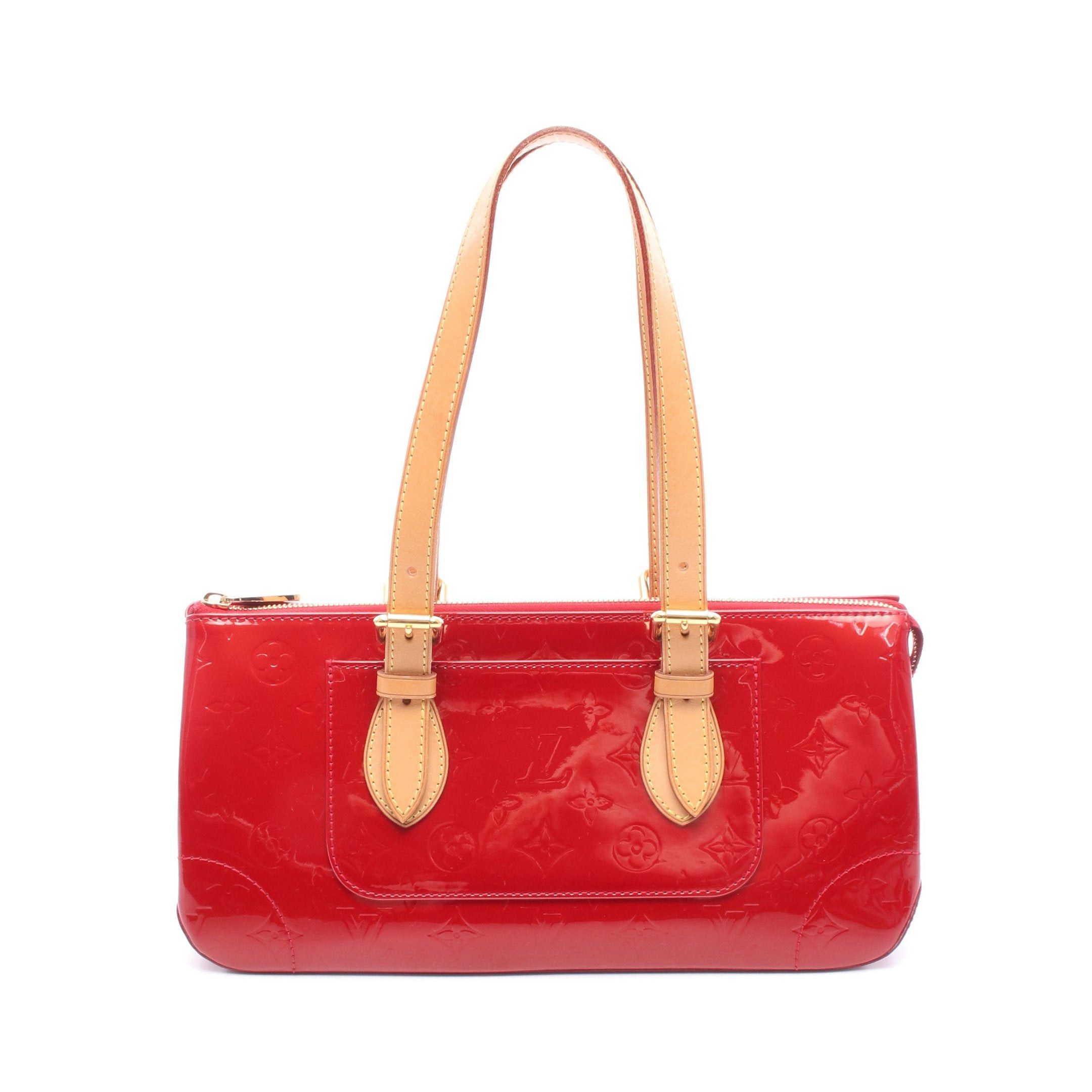 Louis Vuitton Louis Vuitton Rosewood Avenue Monogram Vernis Pomme D'Amour Shoulder Bag Leather Red Size ONE SIZE - 1 Thumbnail