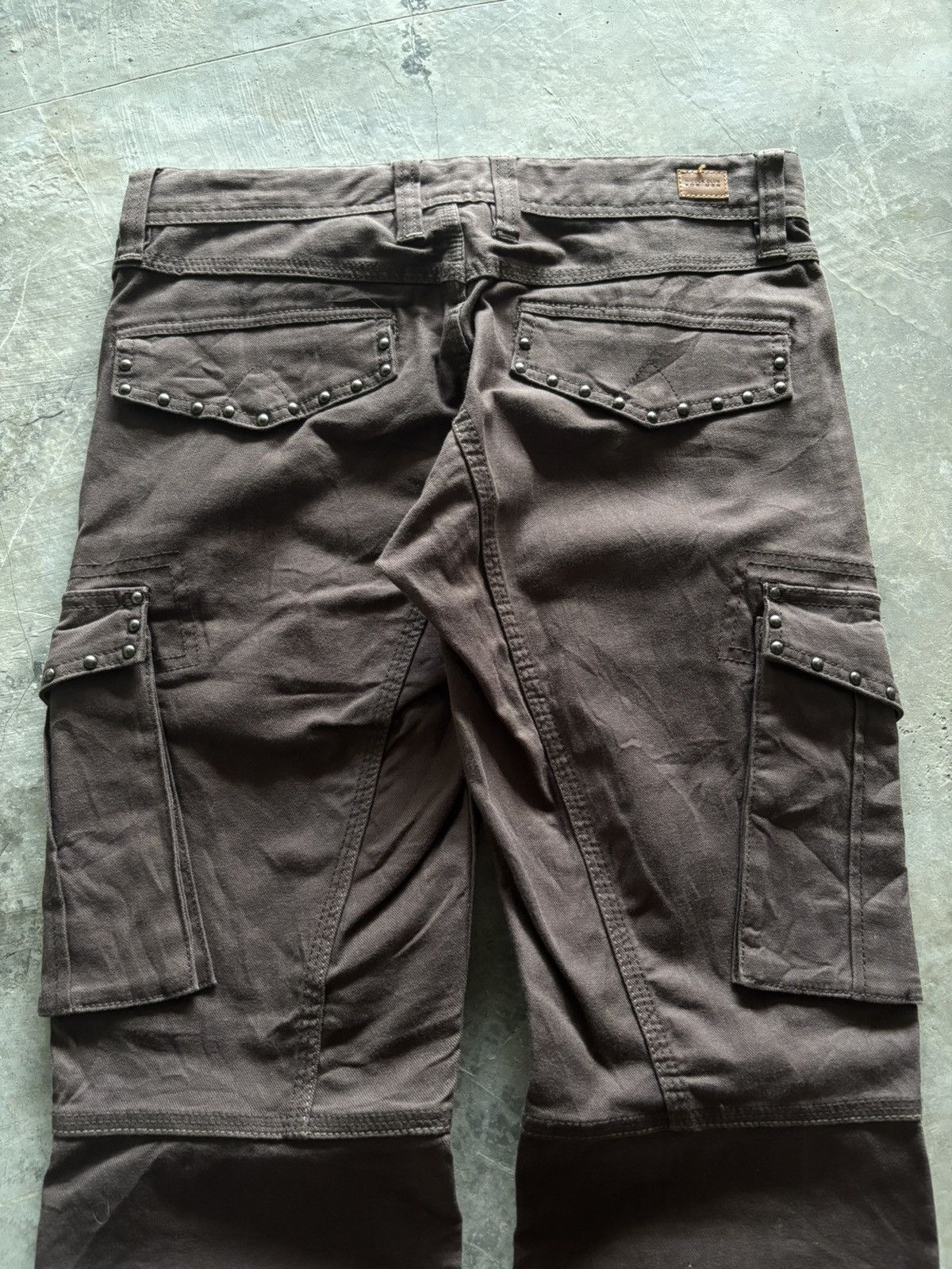 Japanese Brand NICOLE CLUB FOR MEN flare cargo studded japanese grunge punk Size US 30 / EU 46 - 14 Thumbnail