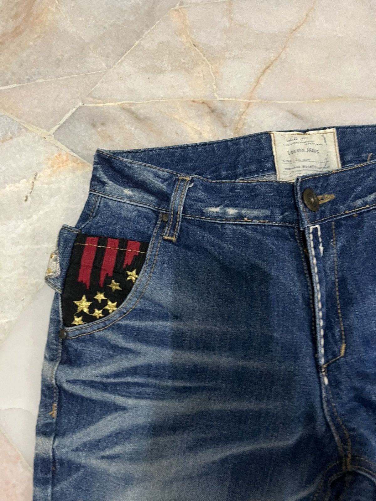 Japanese Brand Yoshitomo Nara Lolita Distressed denim jeans Size US 30 / EU 46 - 4 Thumbnail